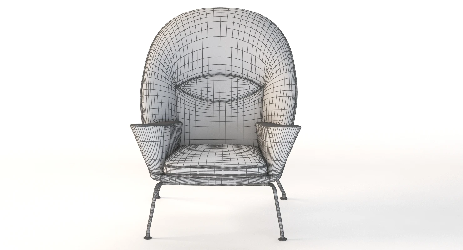 Ch468 Oculus Armchair Carl Hansen And Son By Hans J. Wegner 3D Model_010