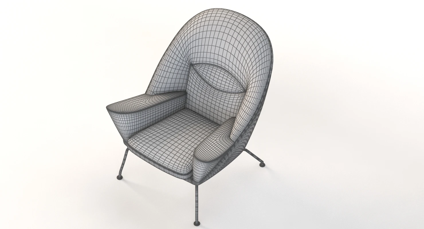 Ch468 Oculus Armchair Carl Hansen And Son By Hans J. Wegner 3D Model_012