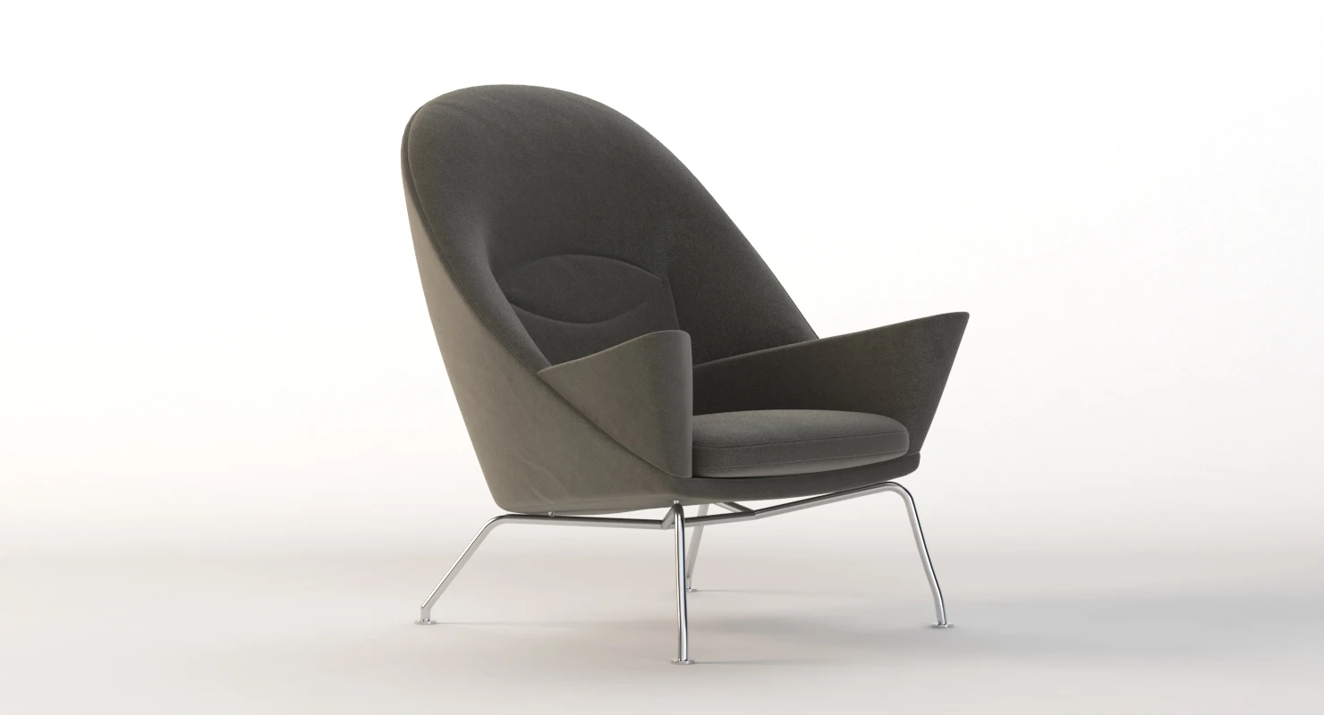 Ch468 Oculus Armchair Carl Hansen And Son By Hans J. Wegner 3D Model_03