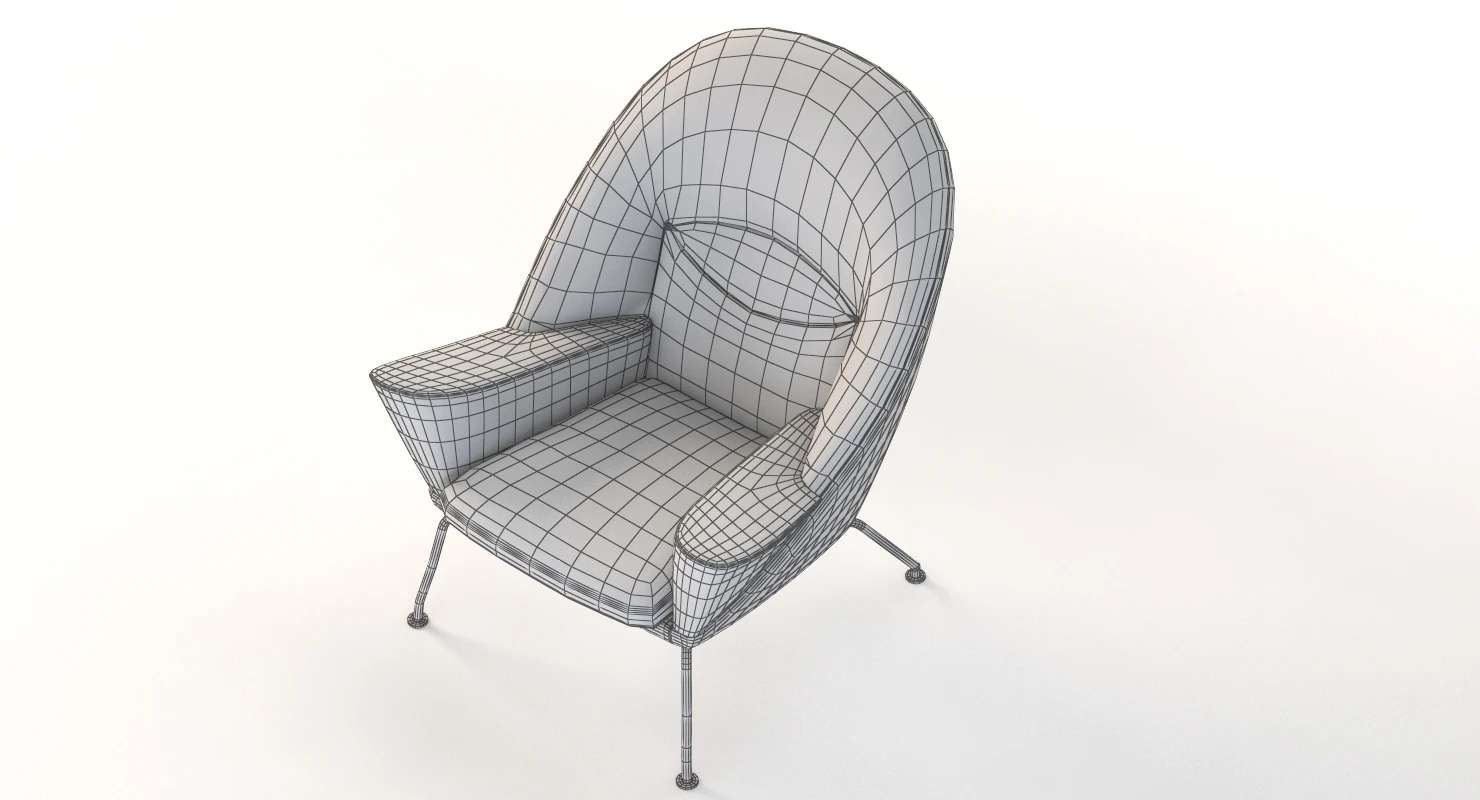 Ch468 Oculus Armchair Carl Hansen And Son By Hans J. Wegner 3D Model_013