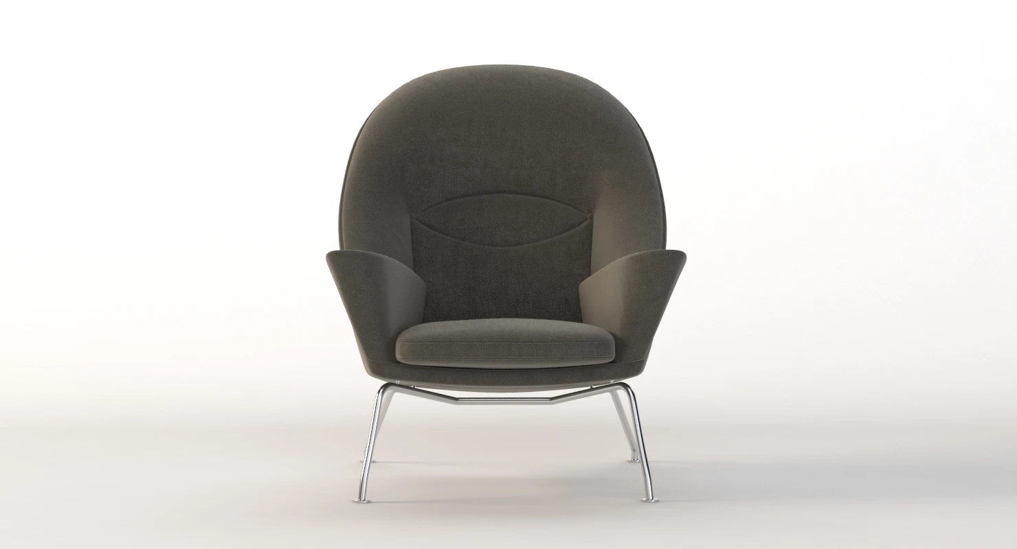 Ch468 Oculus Armchair Carl Hansen And Son By Hans J. Wegner 3D Model_08