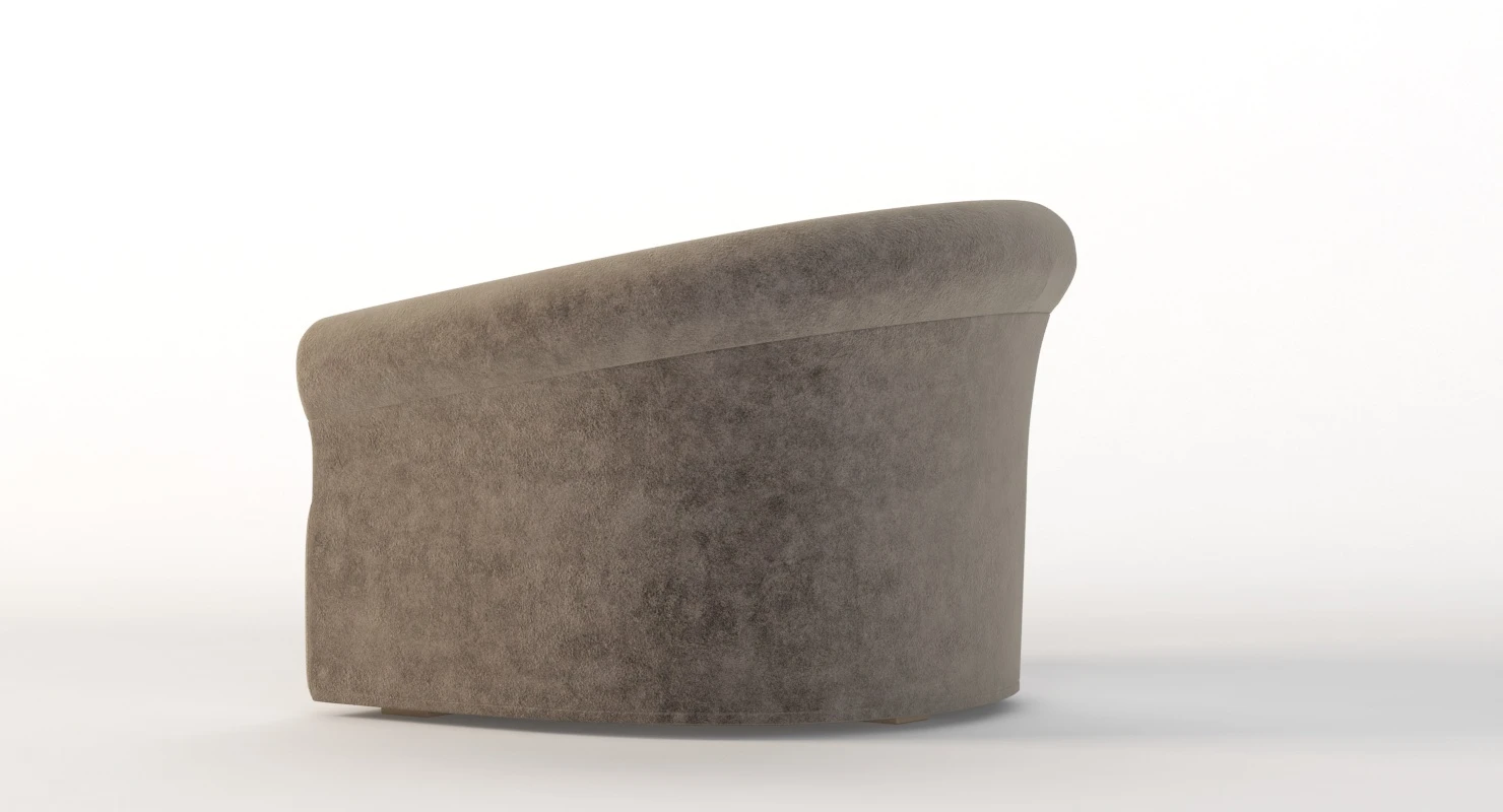 Clare Swivel Lounge Chair By Douglas Levine 3D Model_08