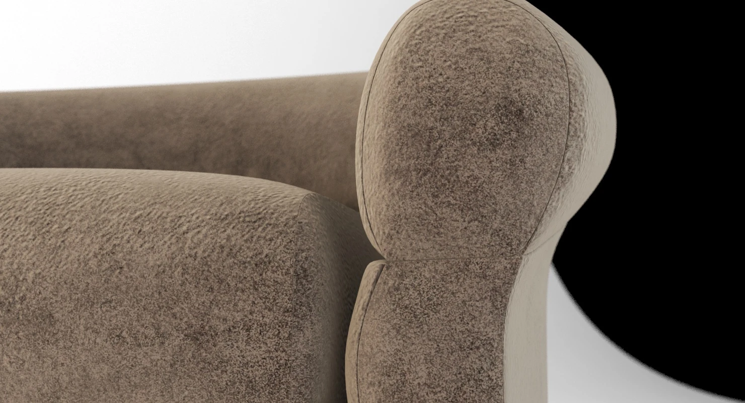 Clare Swivel Lounge Chair By Douglas Levine 3D Model_014