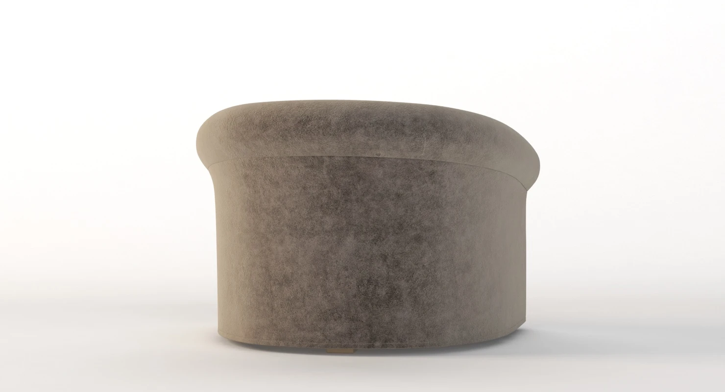 Clare Swivel Lounge Chair By Douglas Levine 3D Model_07