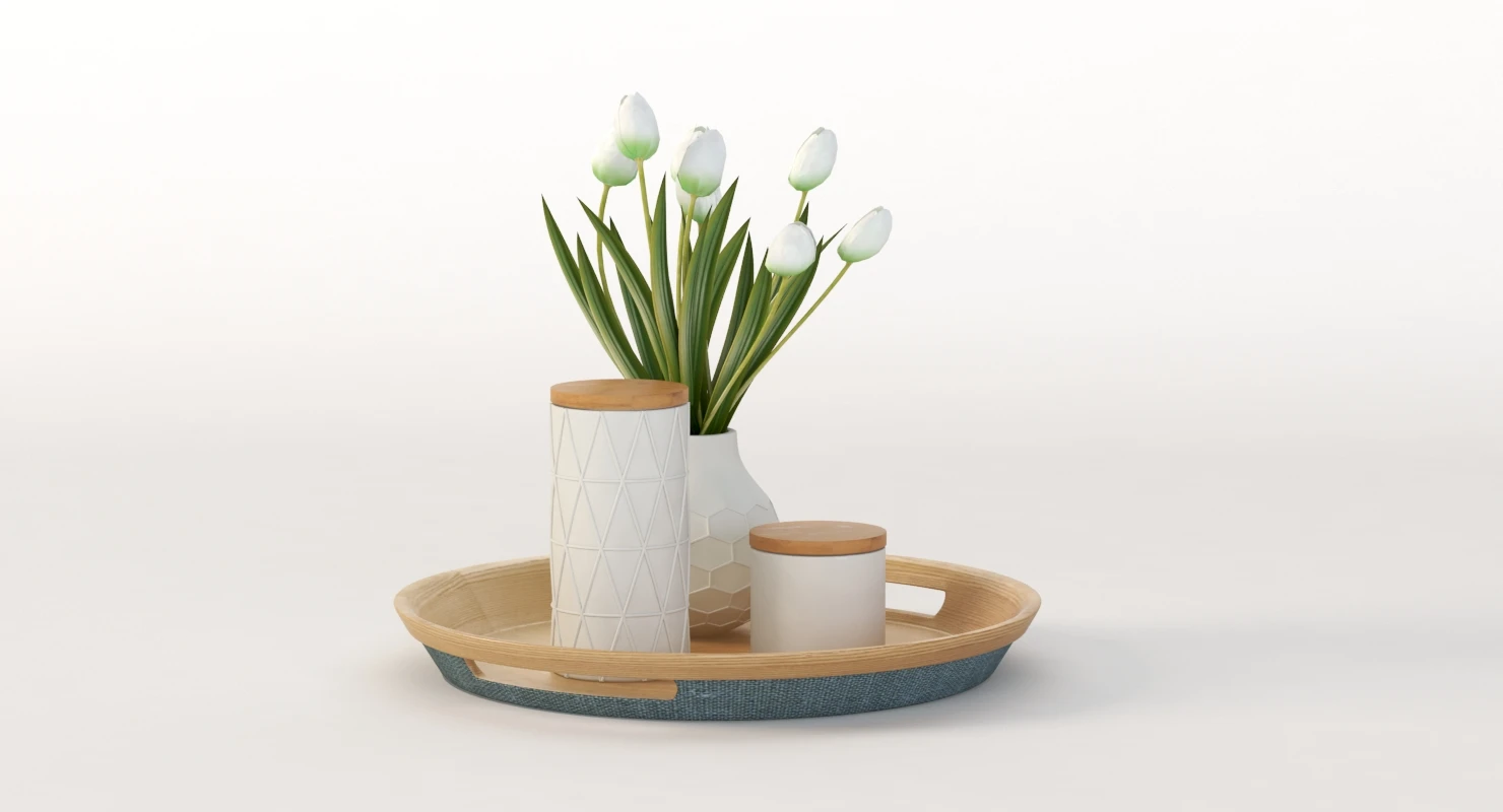Kmart Bamboo Tray 3D Model_04