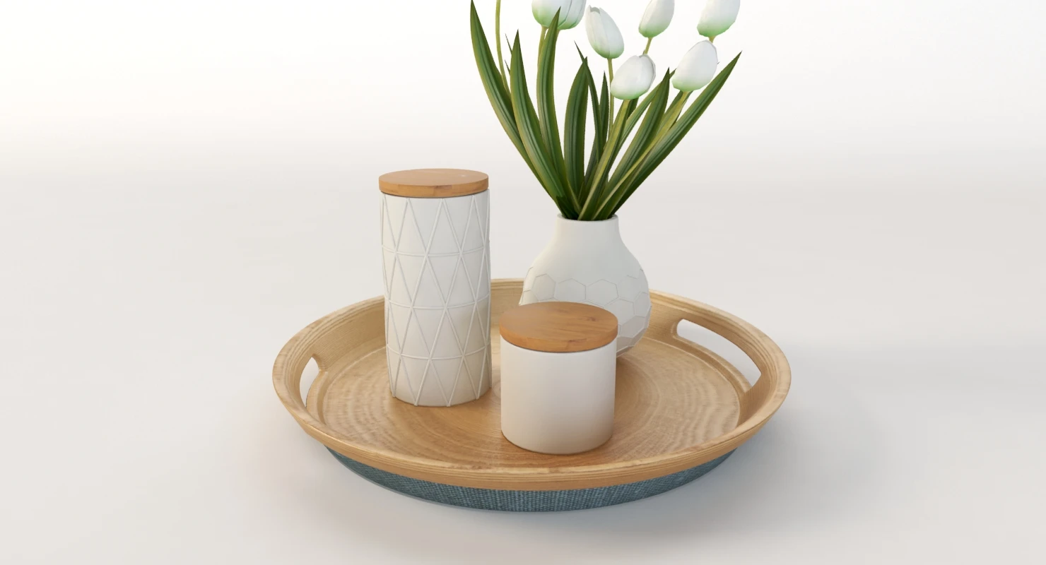 Kmart Bamboo Tray 3D Model_010
