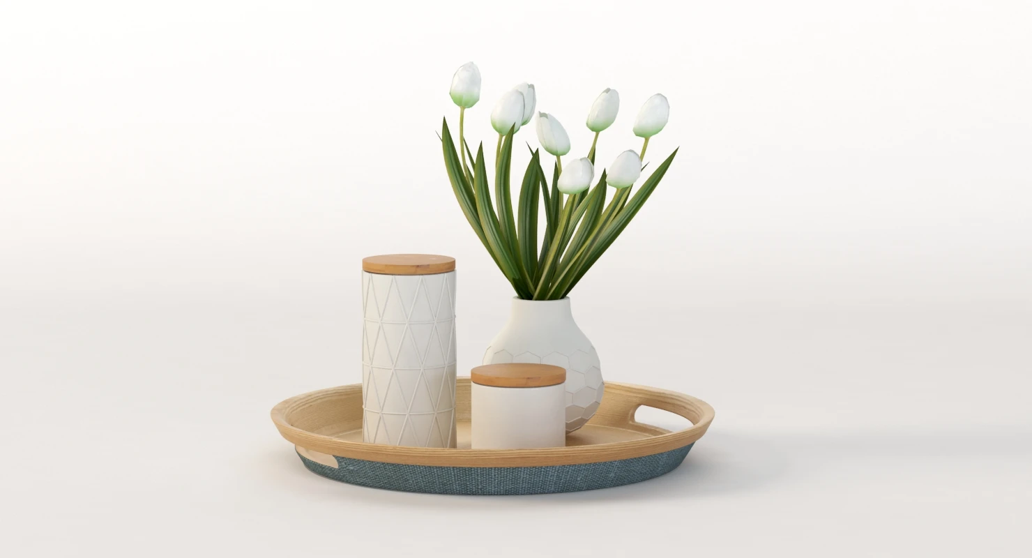 Kmart Bamboo Tray 3D Model_03
