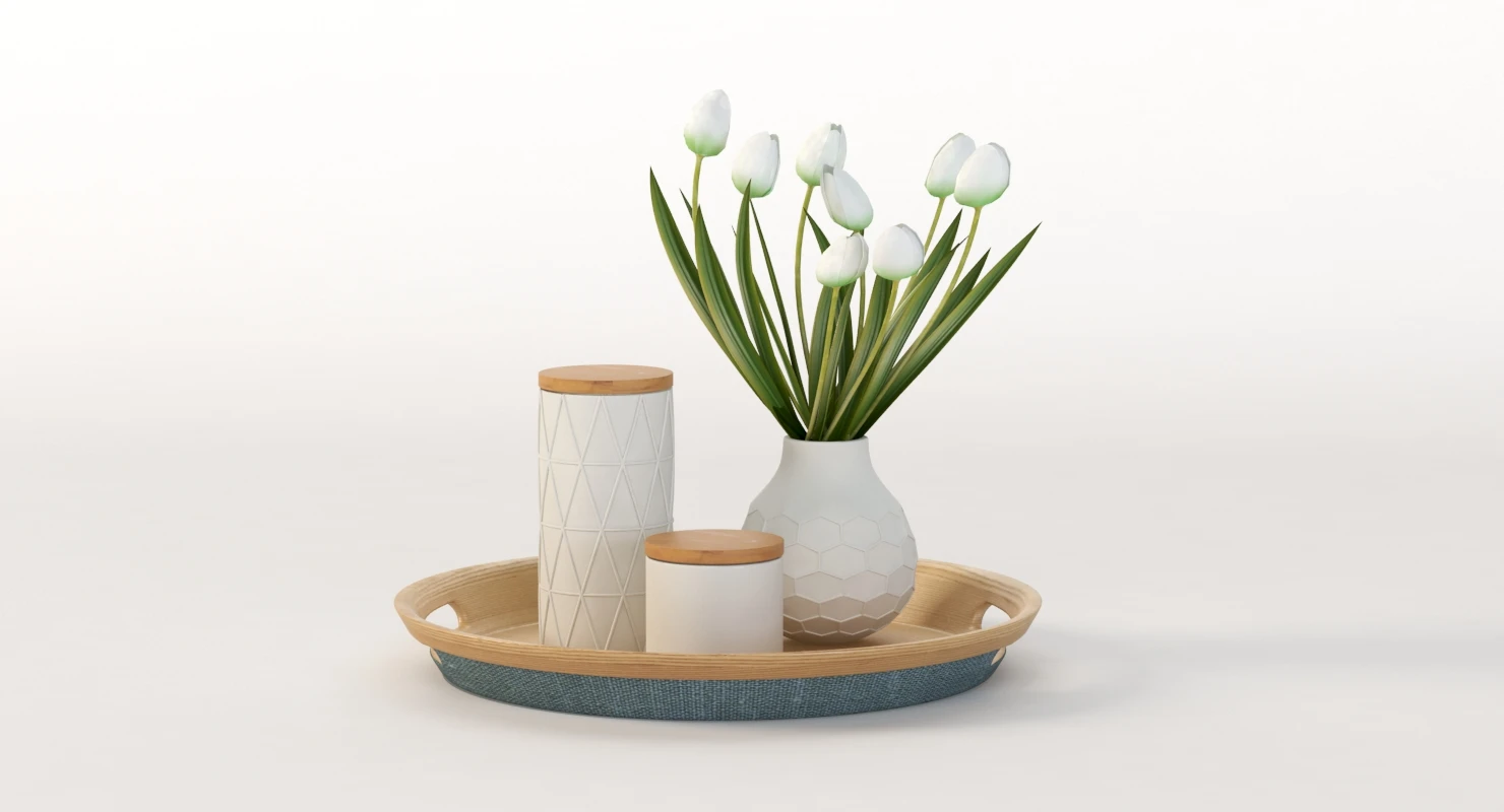 Kmart Bamboo Tray 3D Model_09