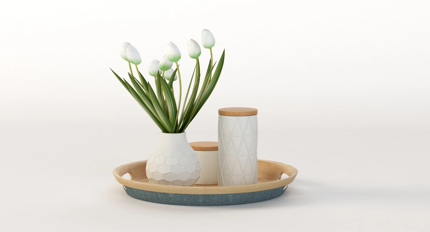 Kmart Bamboo Tray 3D Model_06