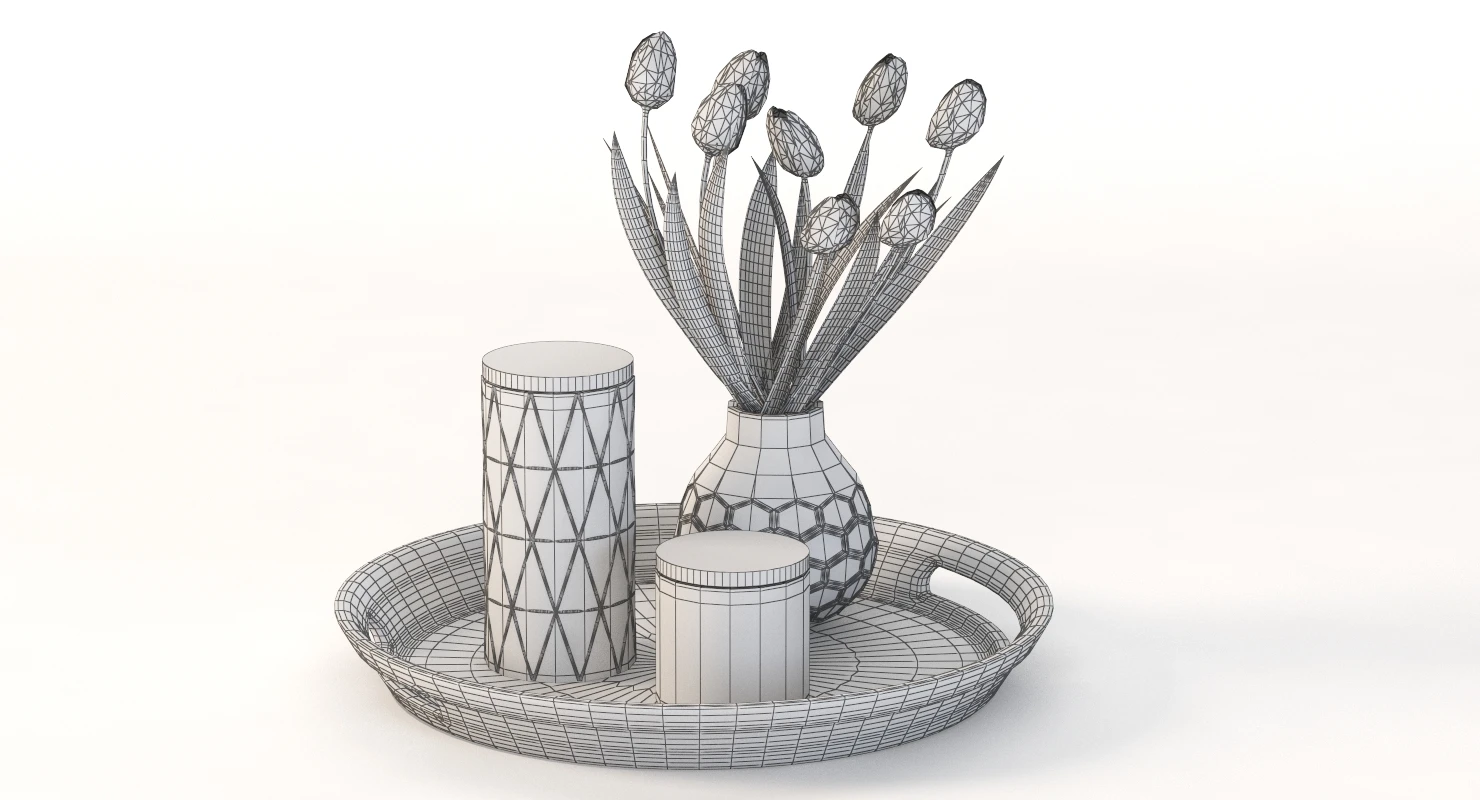 Kmart Bamboo Tray 3D Model_012