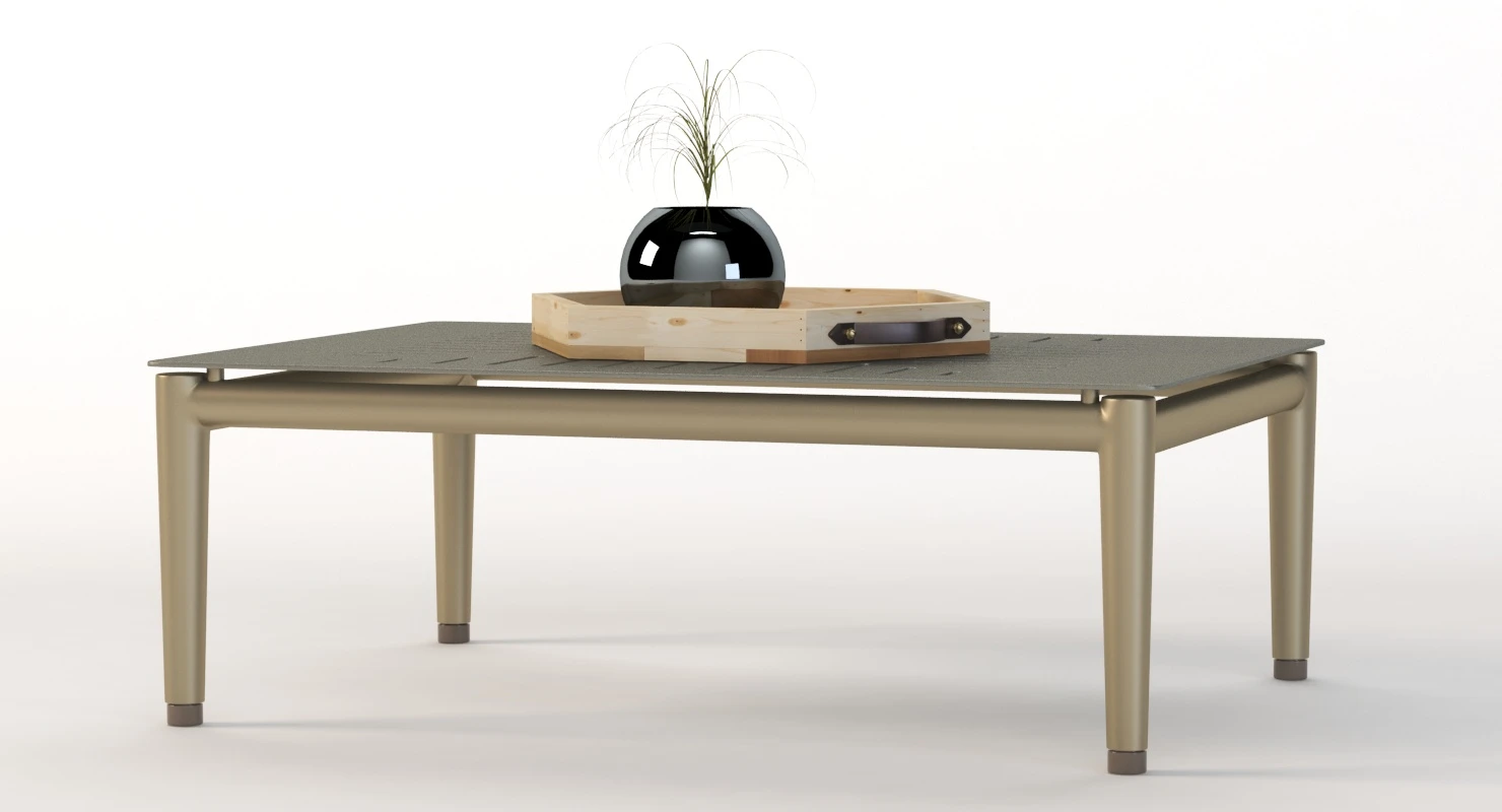 Conic Coffee Table with Centerpiece 3D Model_06