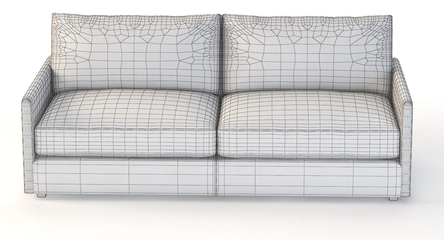 Crate and Barrel Drake Two Seater Sofa 3D Model_010