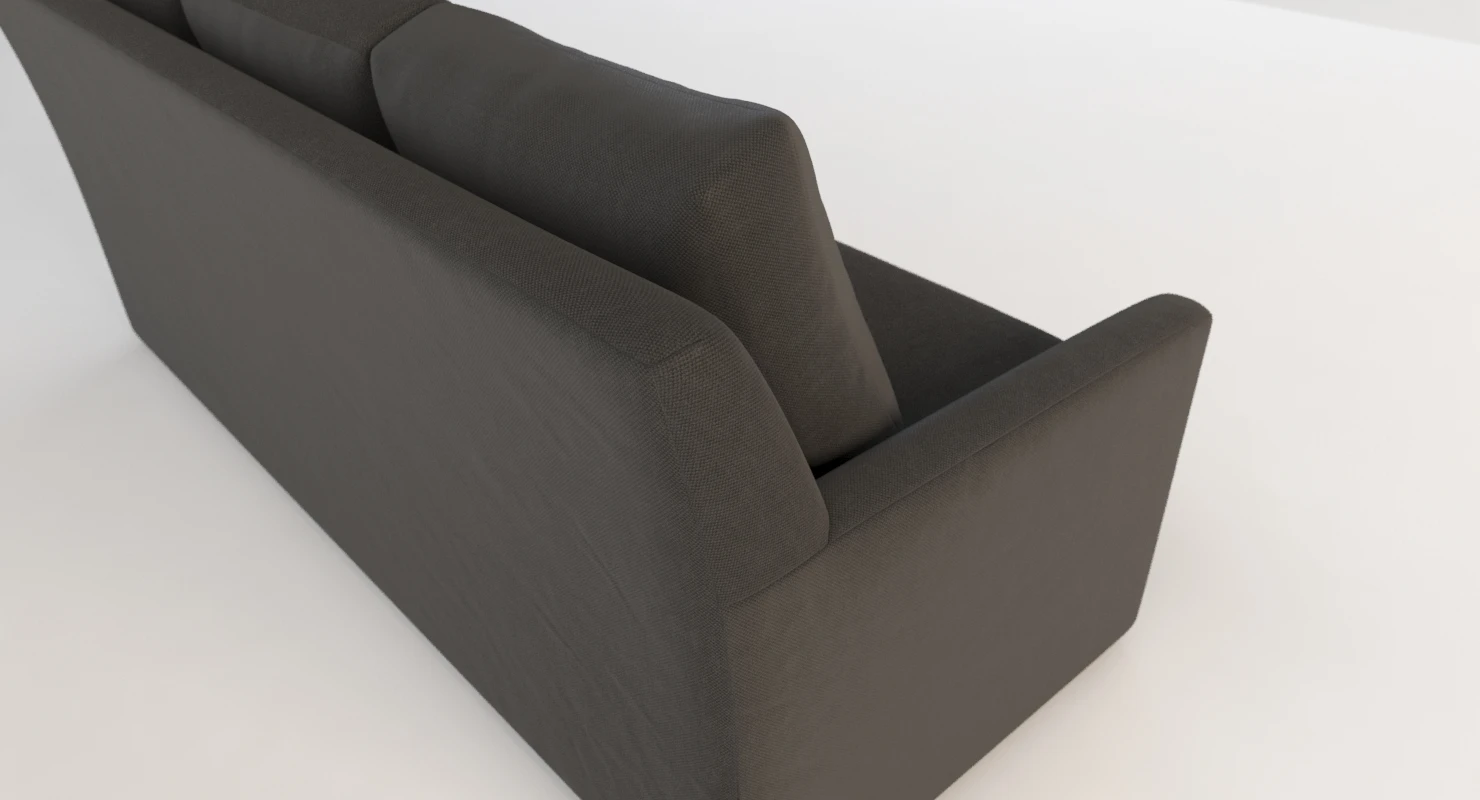 Crate And Barrel Reston Three Seater Sectional Sofa 3D Model_03