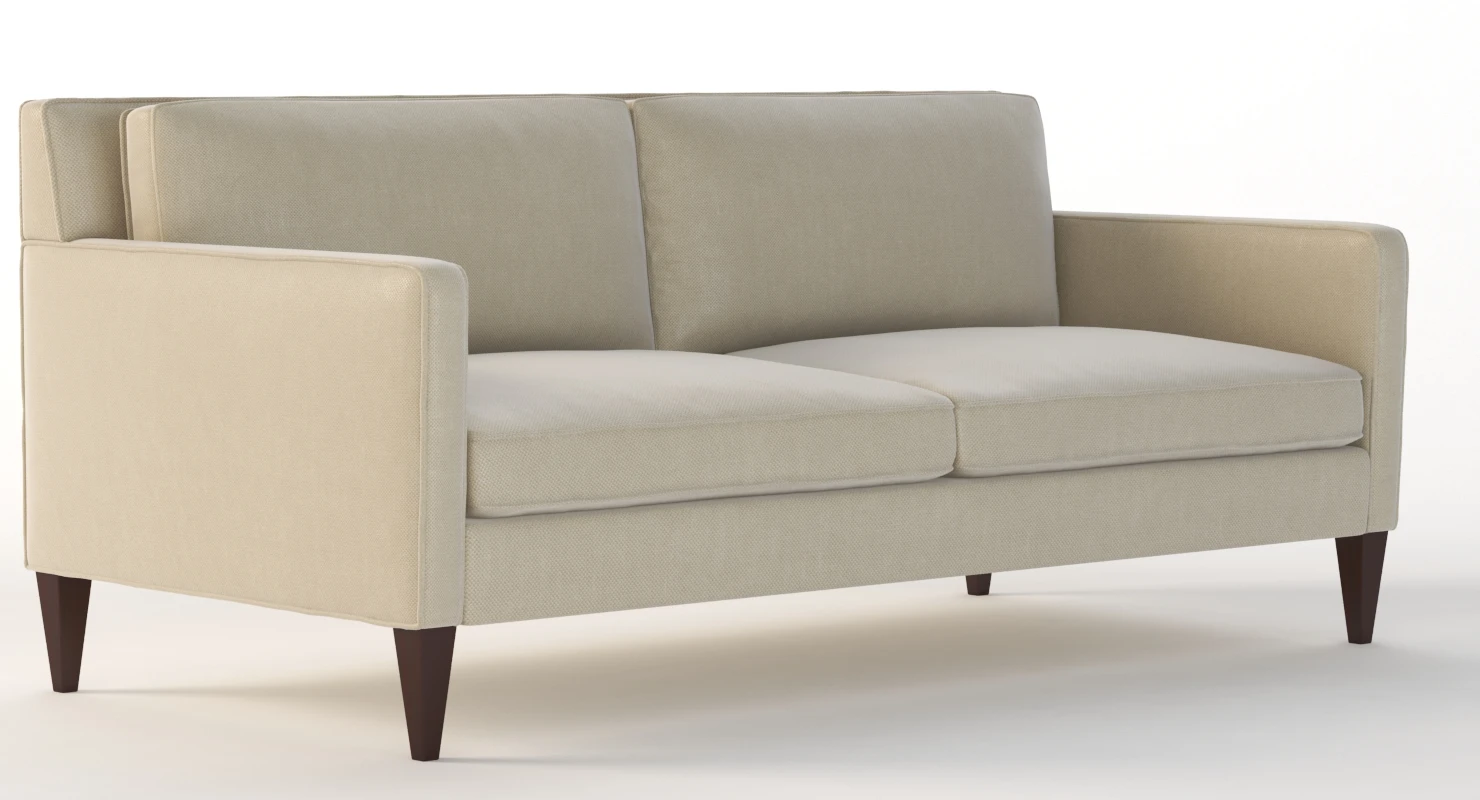 Crate And Barrel Rochelle Two Seater Sofa 3D Model_04