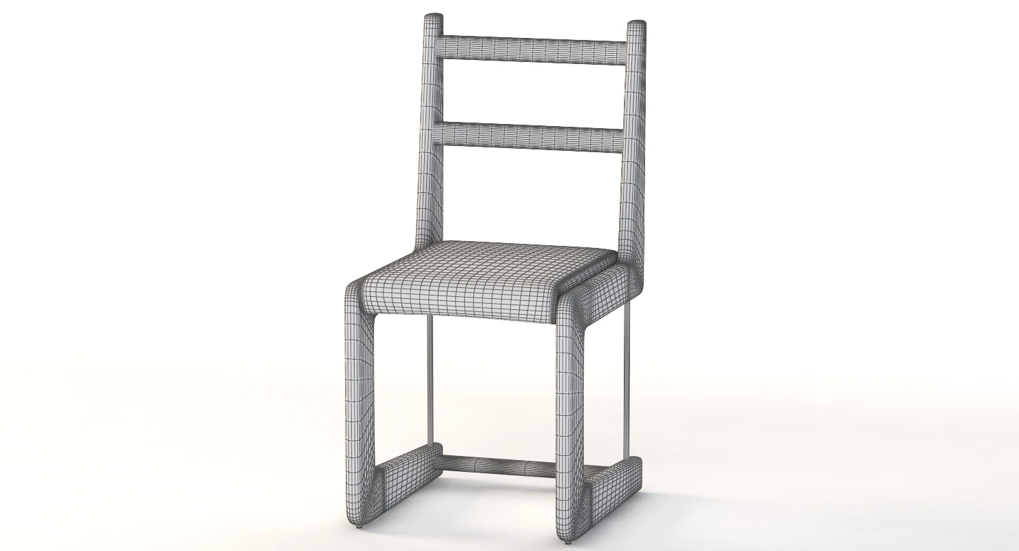 Cruz stylish Dining Chair 3D Model_010