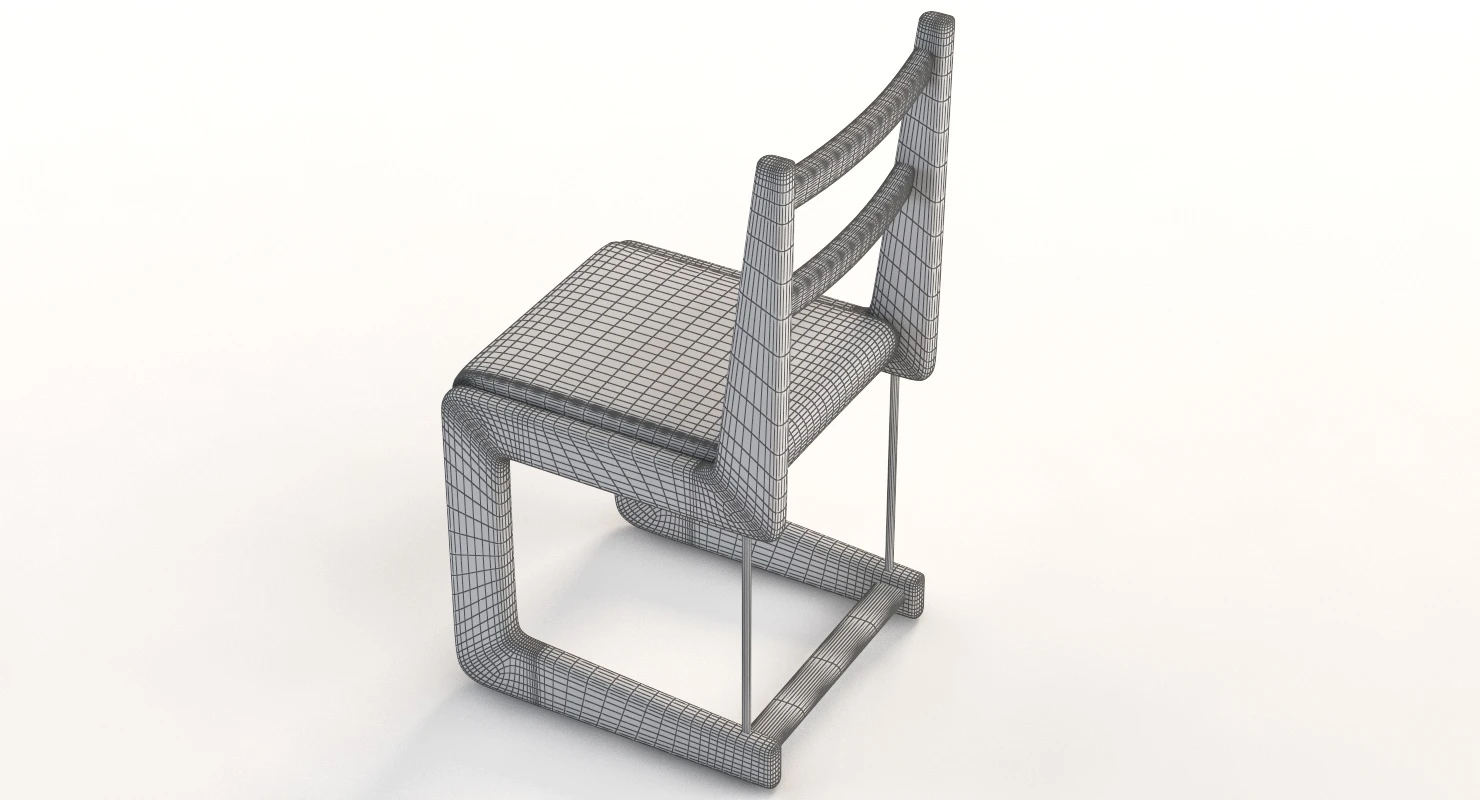 Cruz stylish Dining Chair 3D Model_012