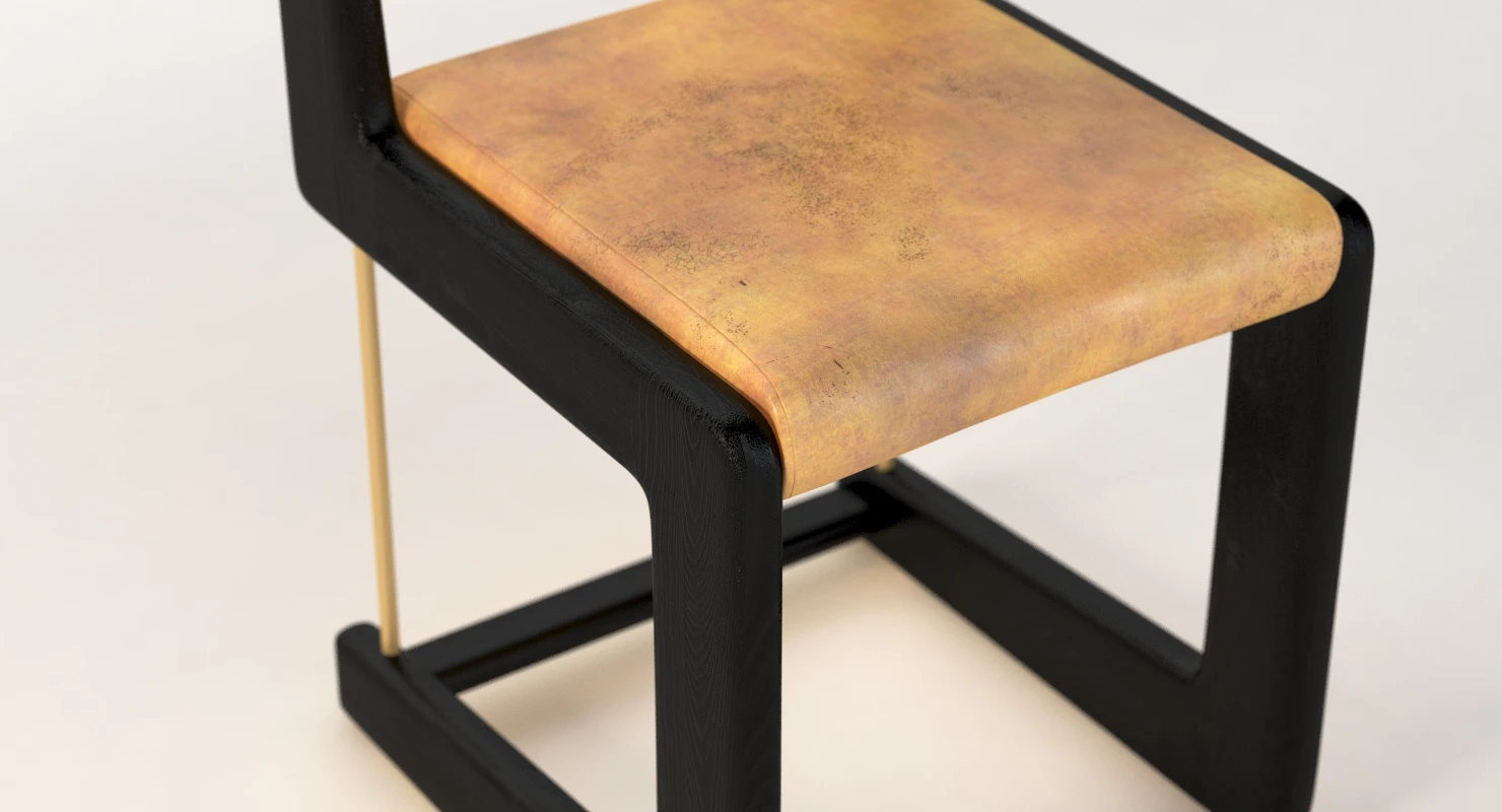 Cruz stylish Dining Chair 3D Model_08