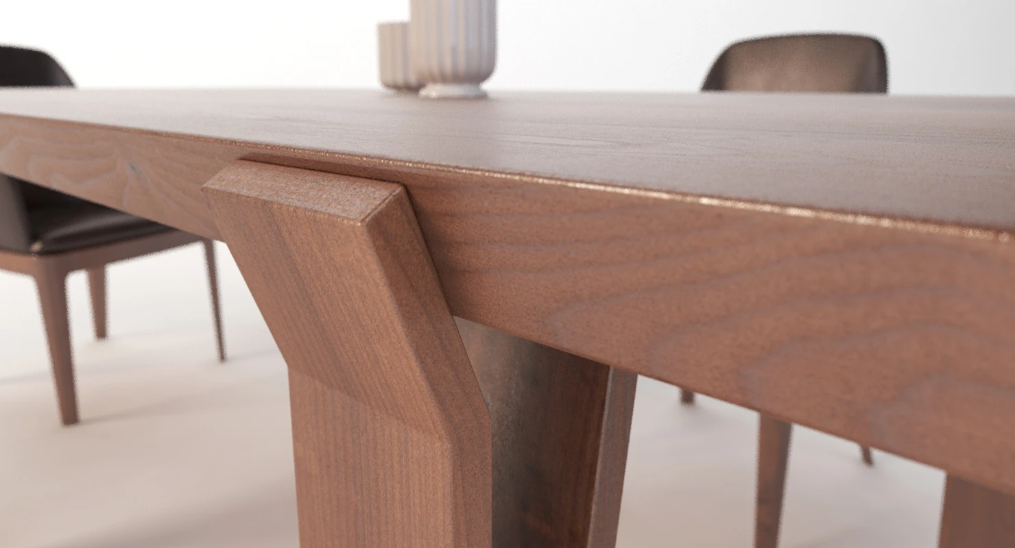 David Dining Table 102 And Chair 3D Model_03