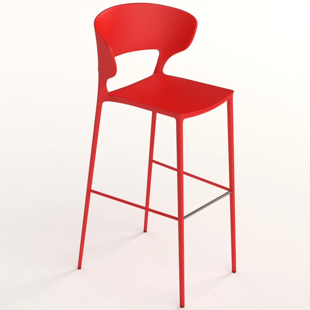Desalto Koki High Barstool H80 3D Model_01