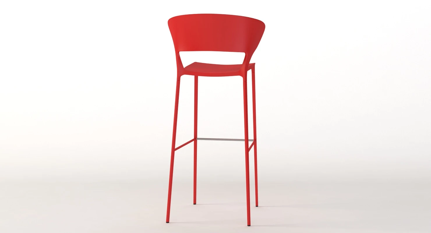 Desalto Koki High Barstool H80 3D Model_05