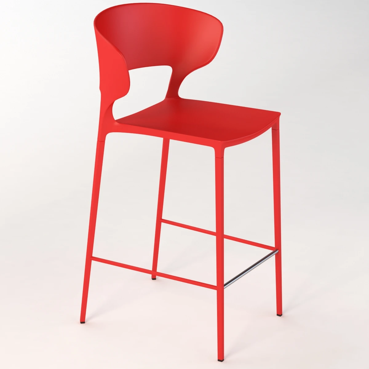 Desalto Koki High Medium stool H64 3D Model_01