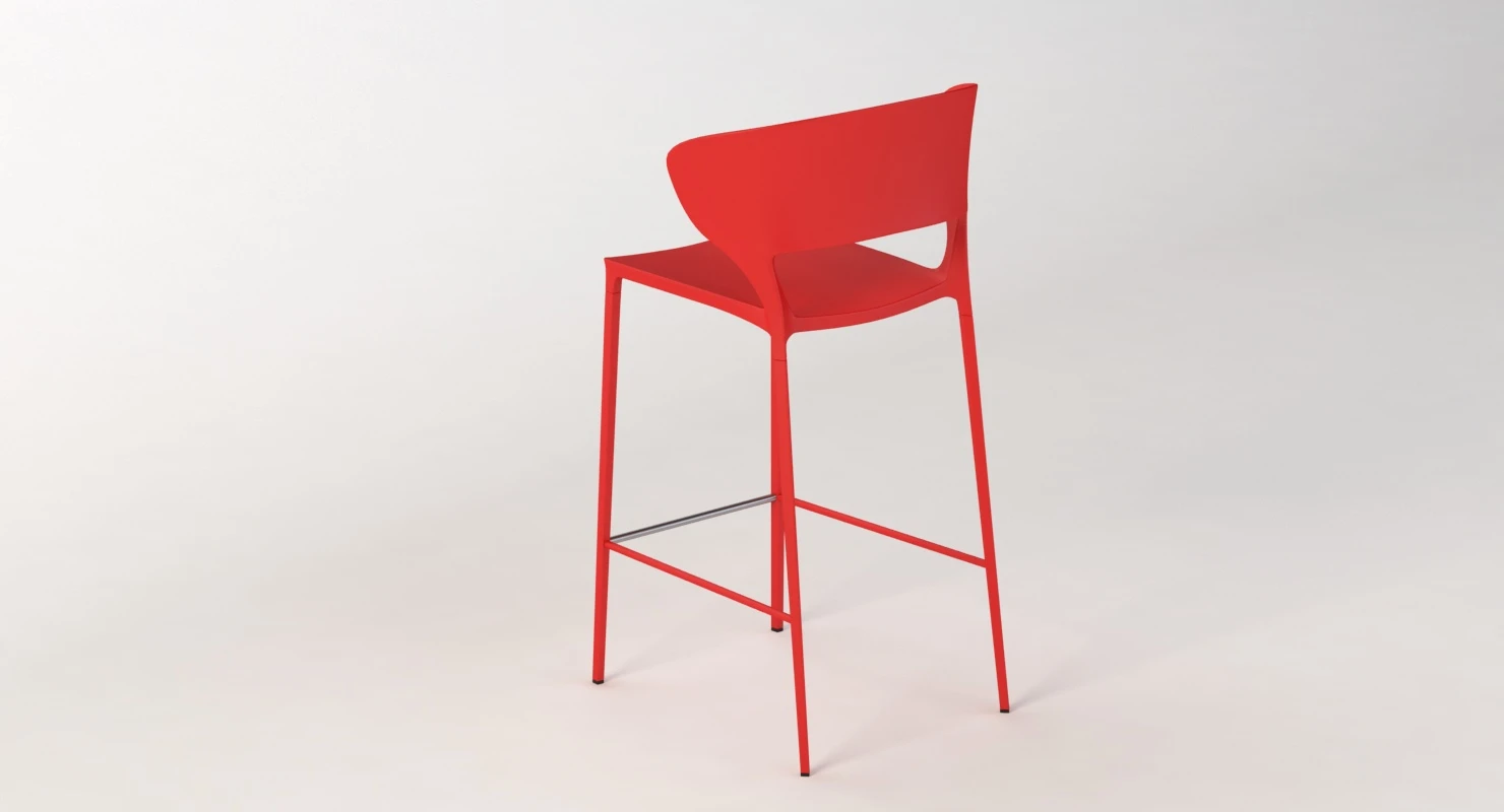 Desalto Koki High Medium stool H64 3D Model_05