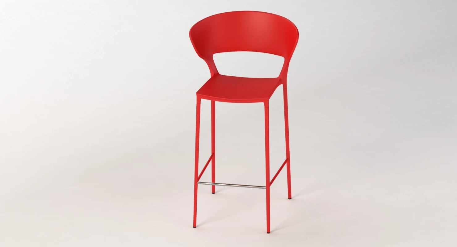 Desalto Koki High Medium stool H64 3D Model_07