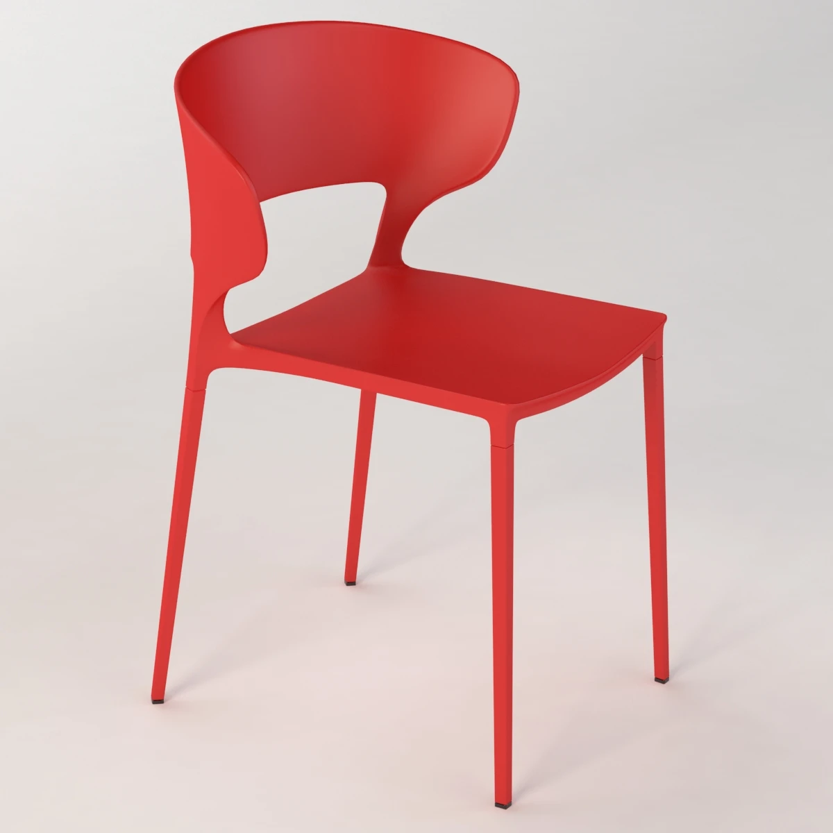 Desalto Koki Stacking Chair 3D Model_01