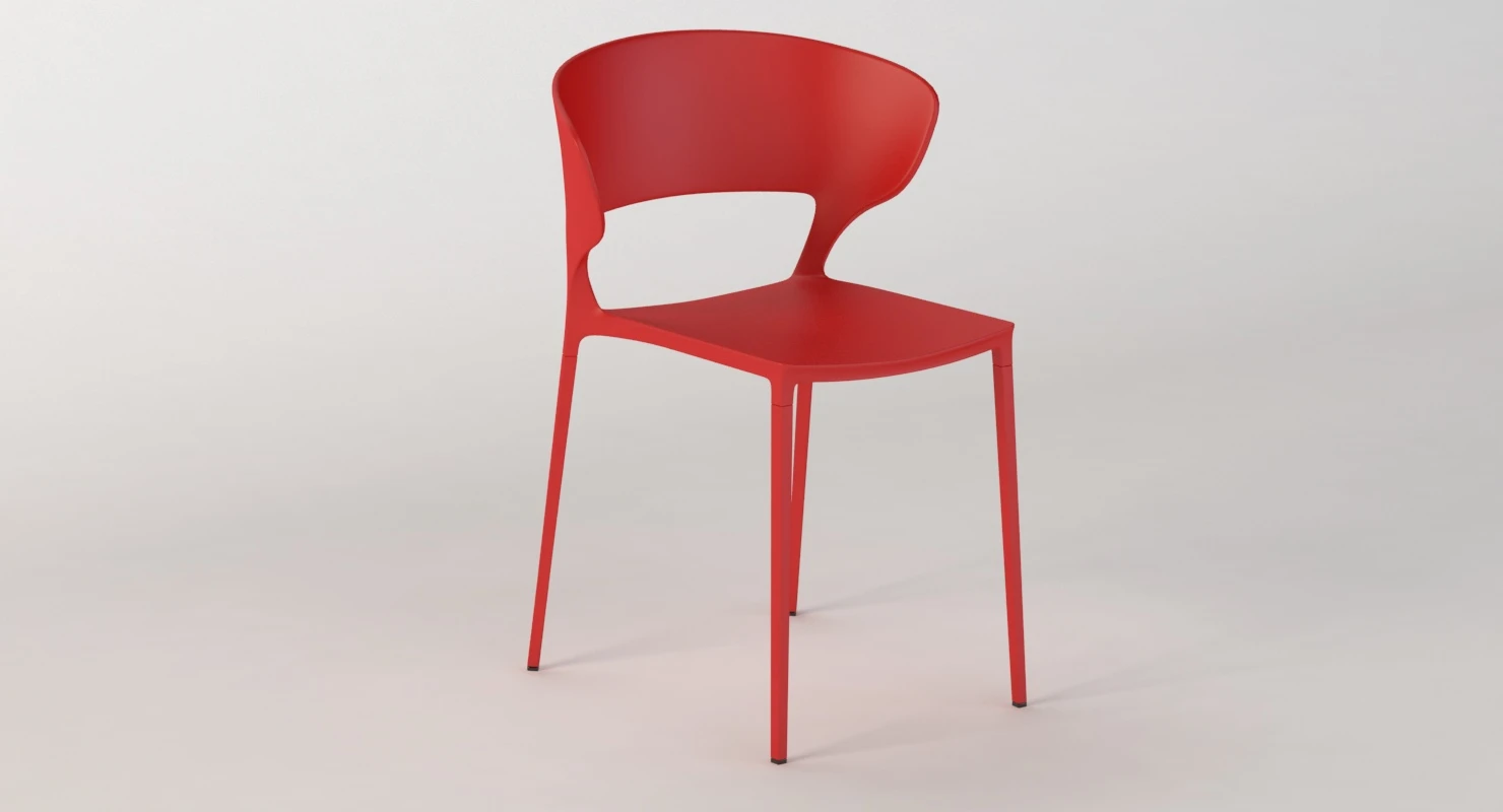 Desalto Koki Stacking Chair 3D Model_08