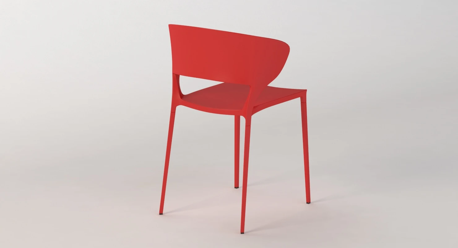 Desalto Koki Stacking Chair 3D Model_04