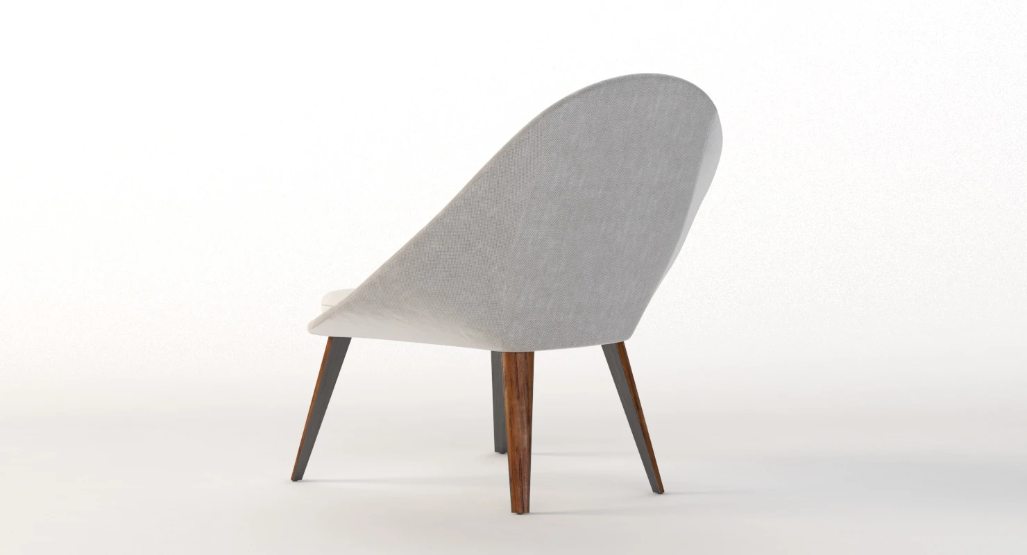 Dinosaur Egg Lounge Side Chair 3D Model_08