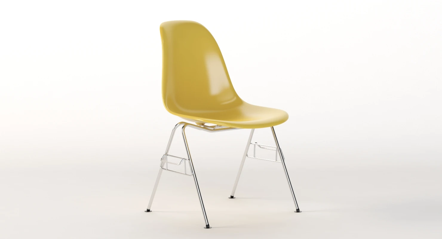 Herman Miller Eames Stacking Side Chair 3D Model_03