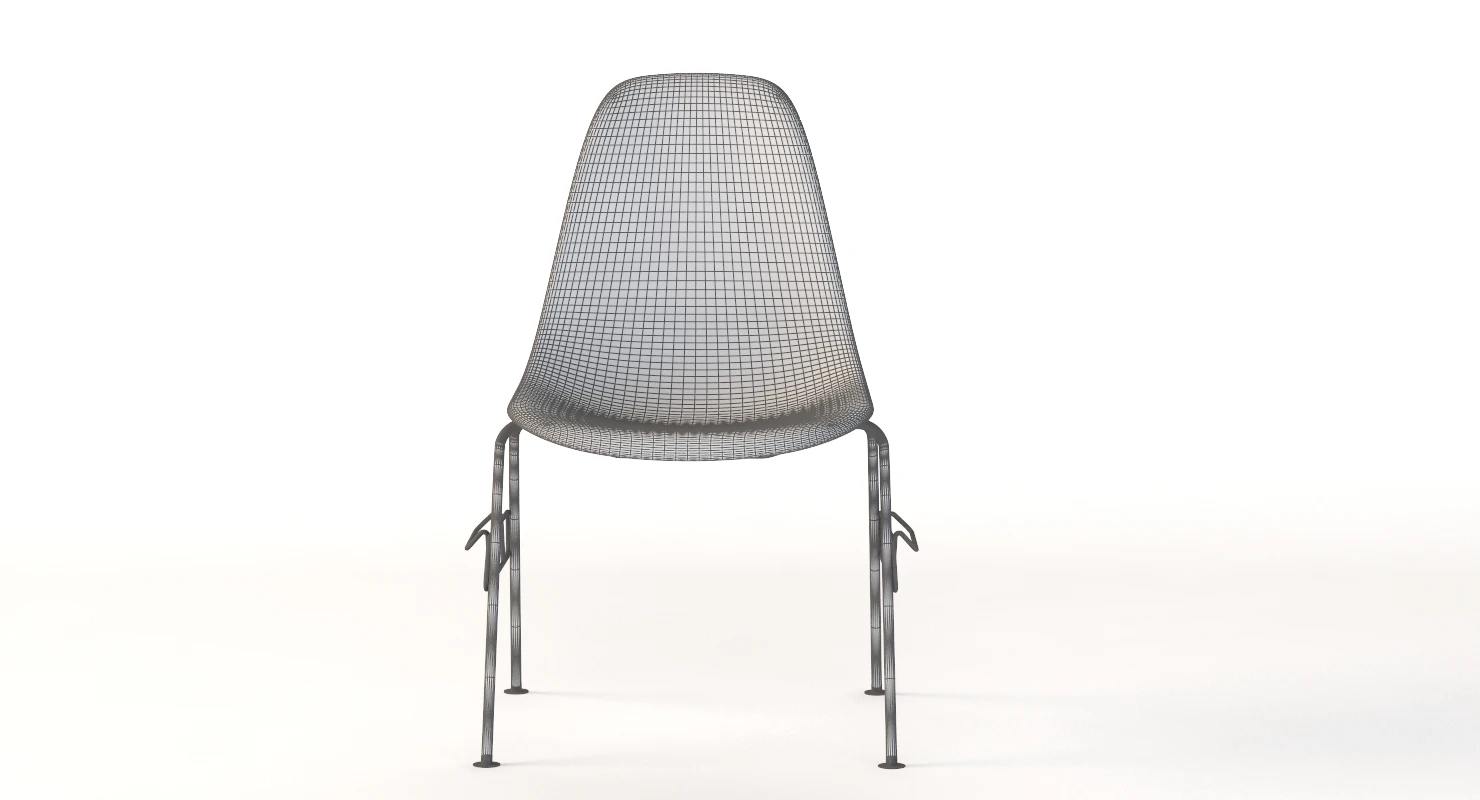 Herman Miller Eames Stacking Side Chair 3D Model_09