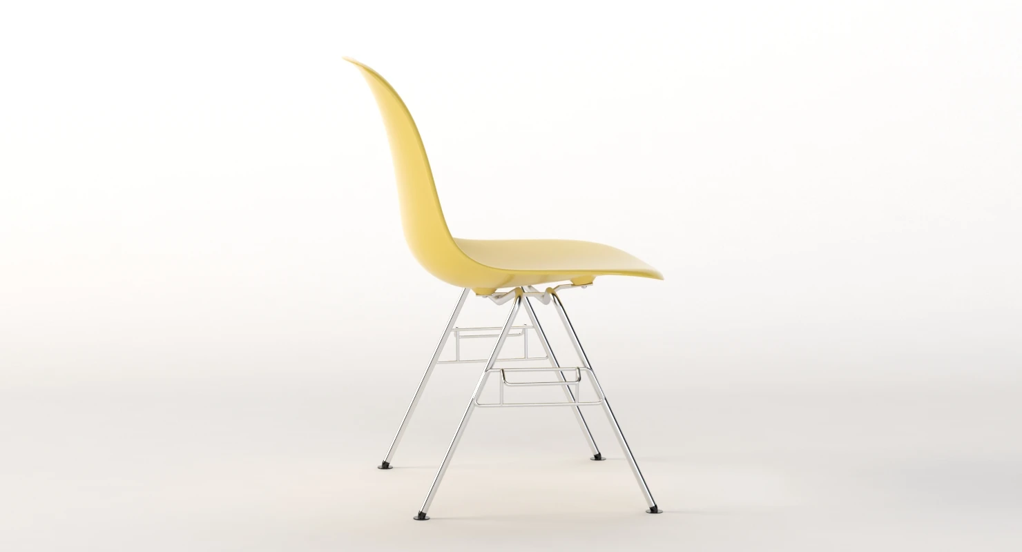Herman Miller Eames Stacking Side Chair 3D Model_04
