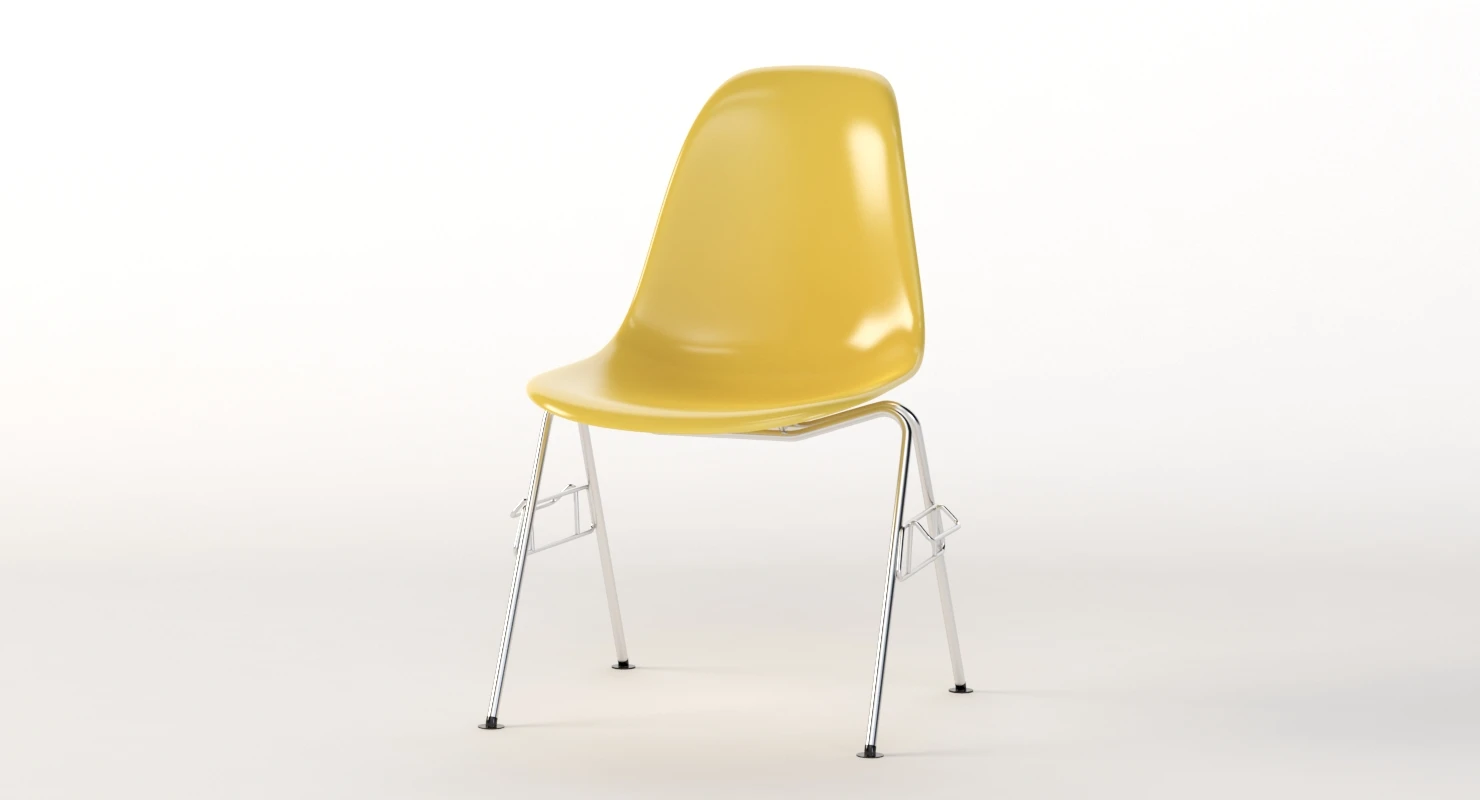 Herman Miller Eames Stacking Side Chair 3D Model_08