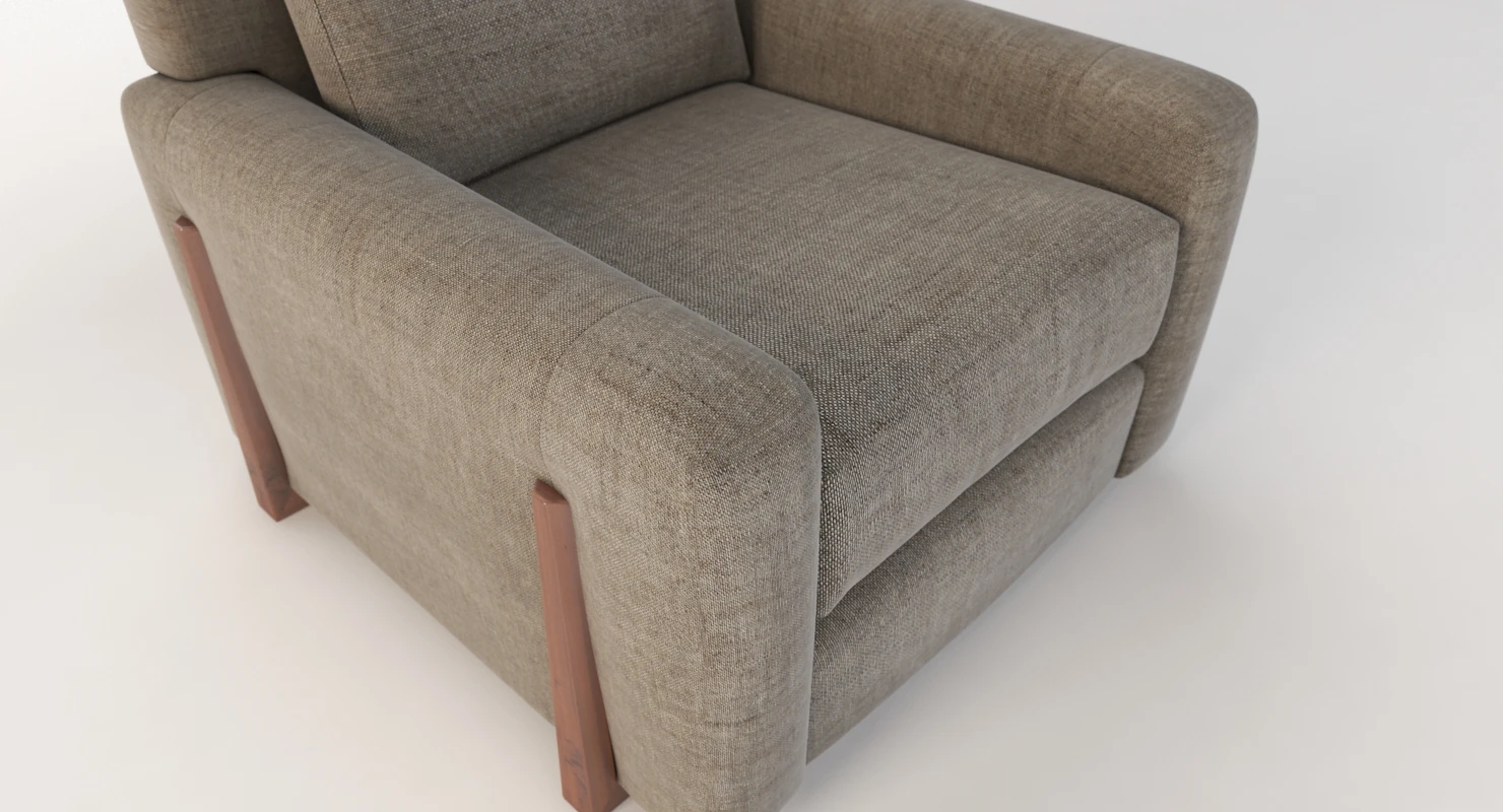 Egan Lounge Chair 3D Model_04