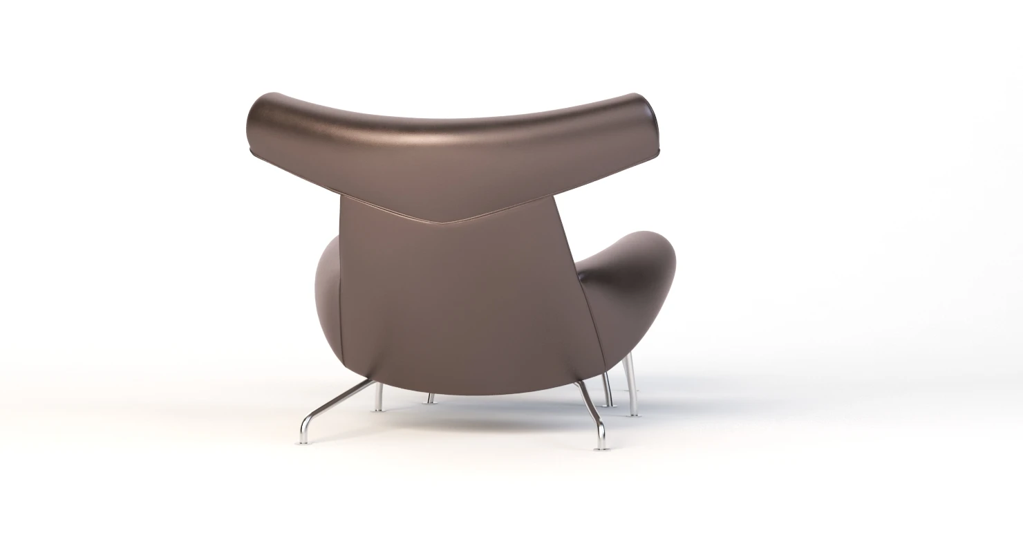 Ej 100 Oxchair Erik Jrgensen Easy Armchair By Hans J. Wegner 3D Model_06