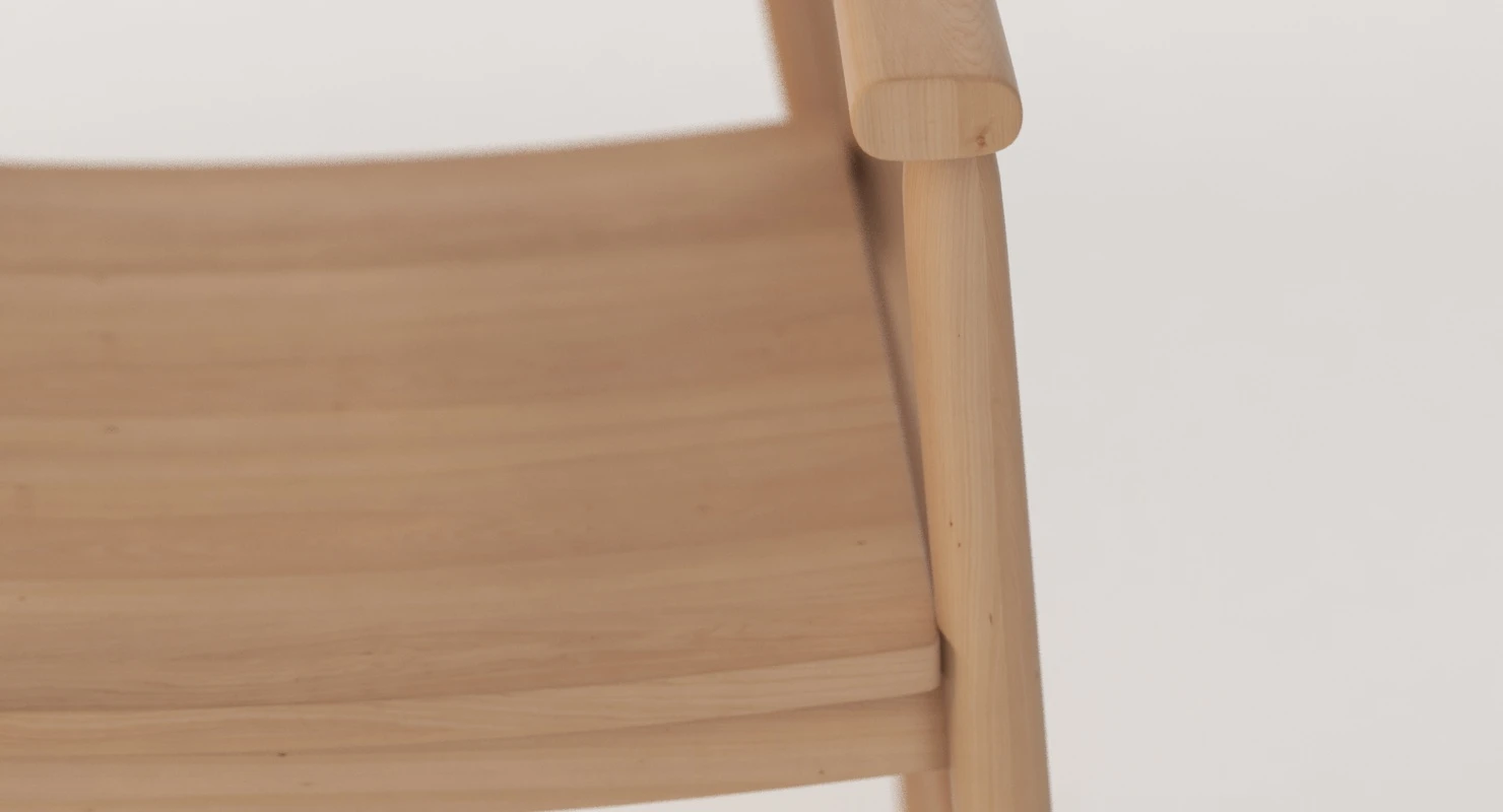 Ethnicraft Oak Bjorsing Armchair 3D Model_09