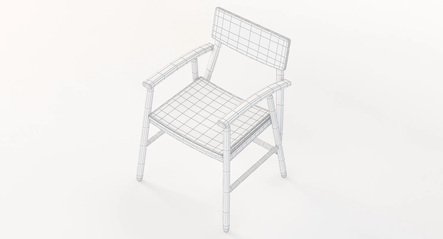 Ethnicraft Oak Bjorsing Armchair 3D Model_011