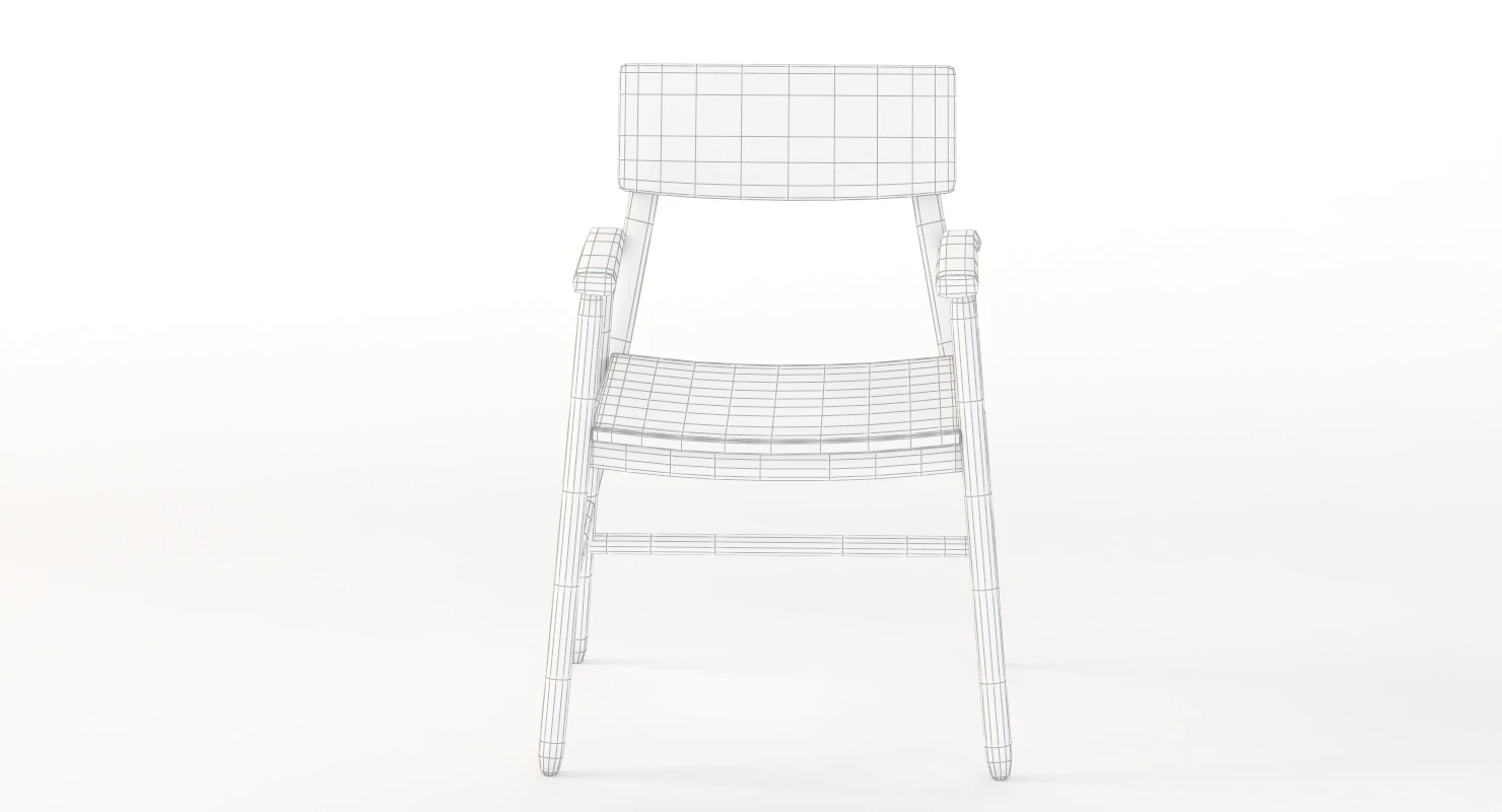 Ethnicraft Oak Bjorsing Armchair 3D Model_010
