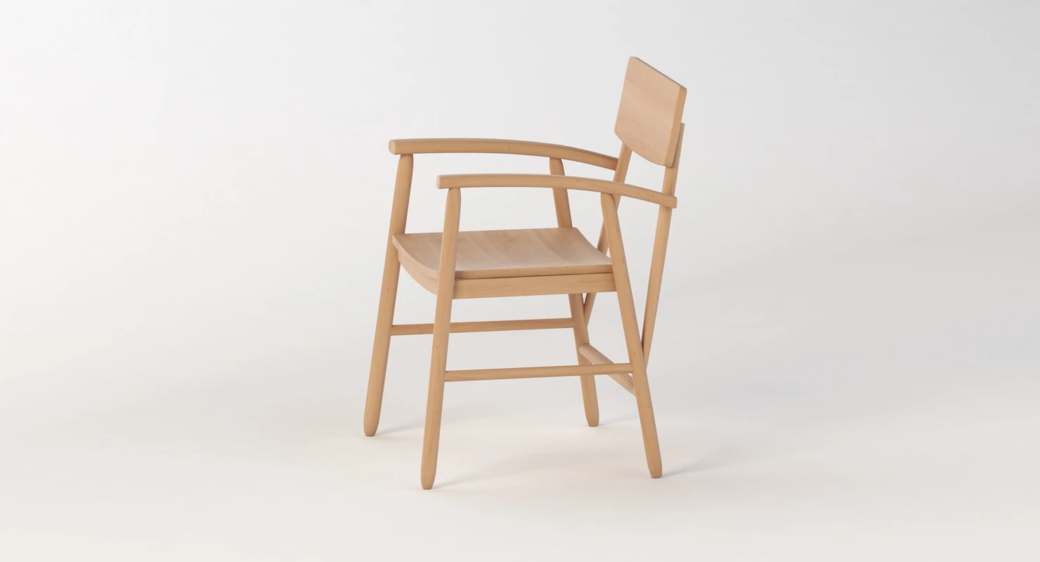 Ethnicraft Oak Bjorsing Armchair 3D Model_06