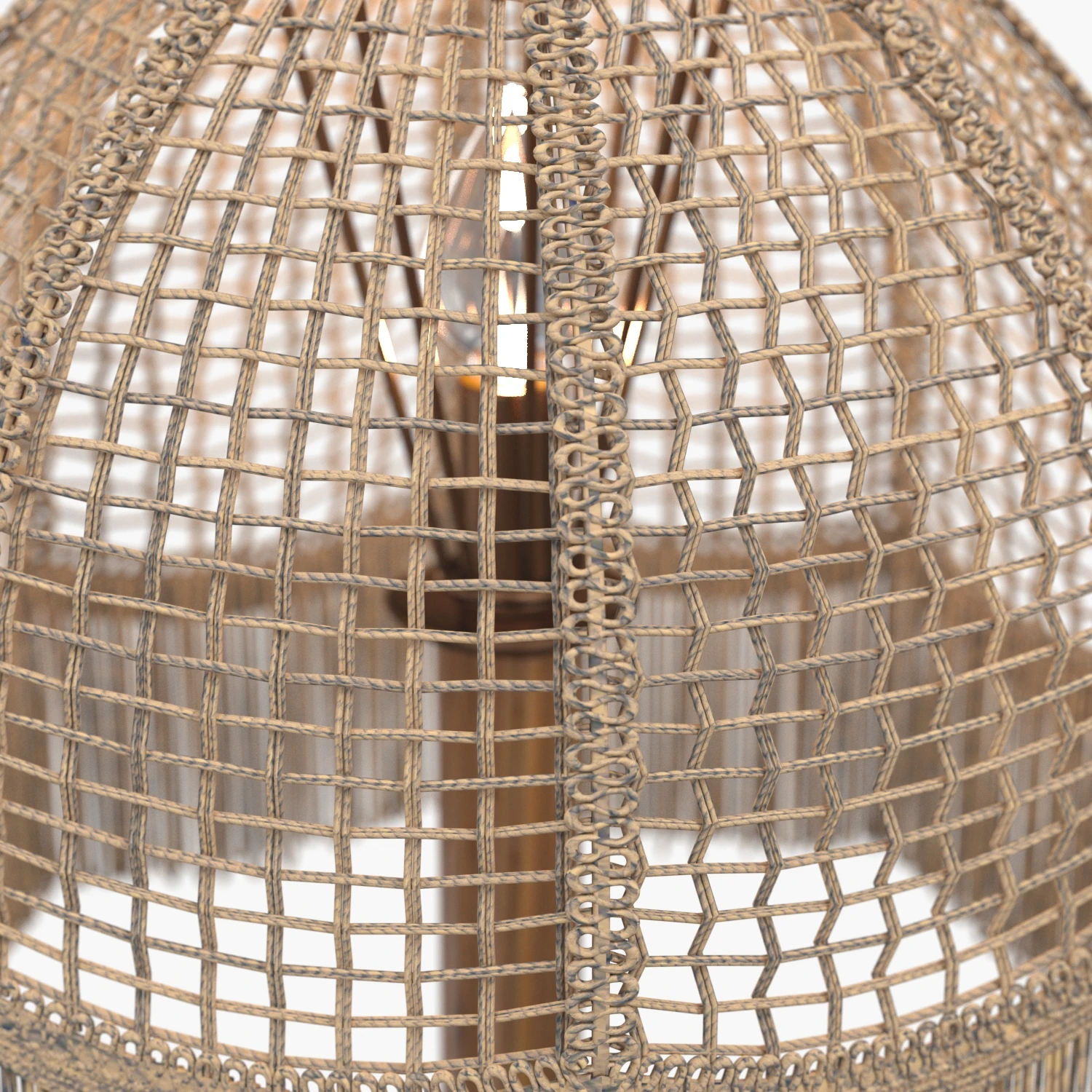 Pair of Midcentury Bamboo Table Lamp 3D Model_05