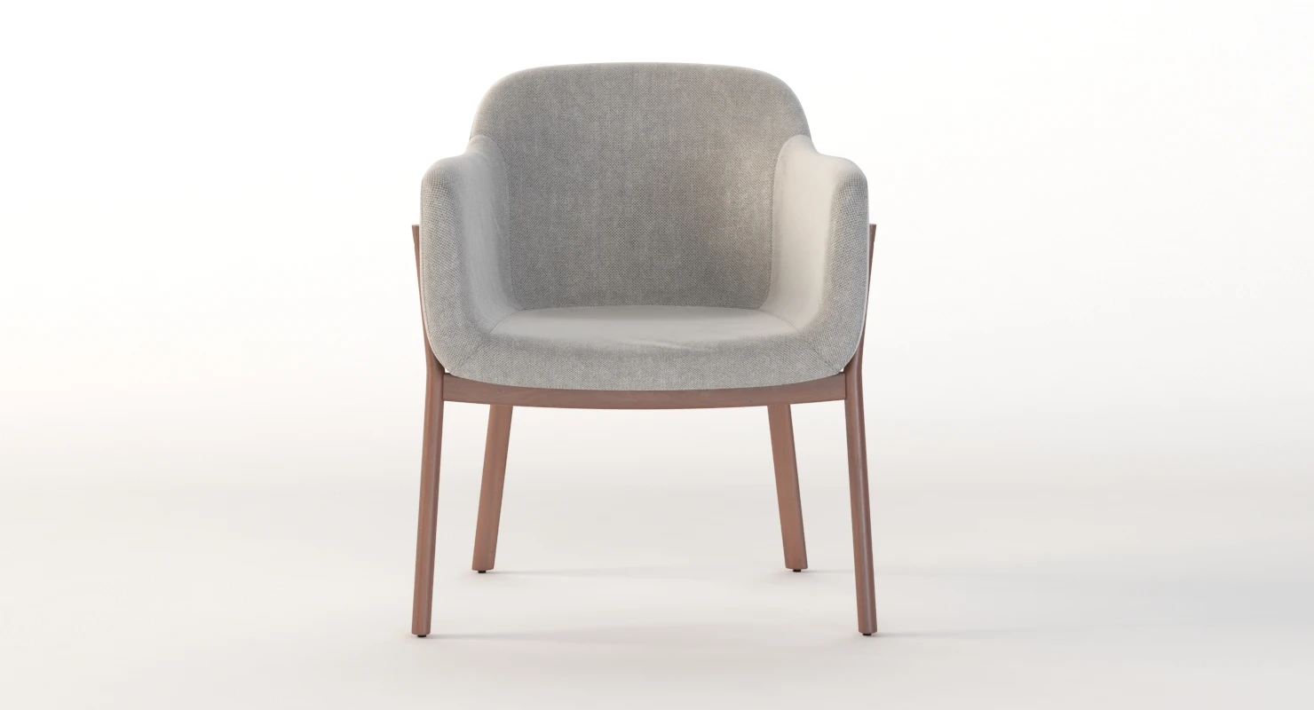 Heals De La Espada Porto upholstered Dining Chair 3D Model_04