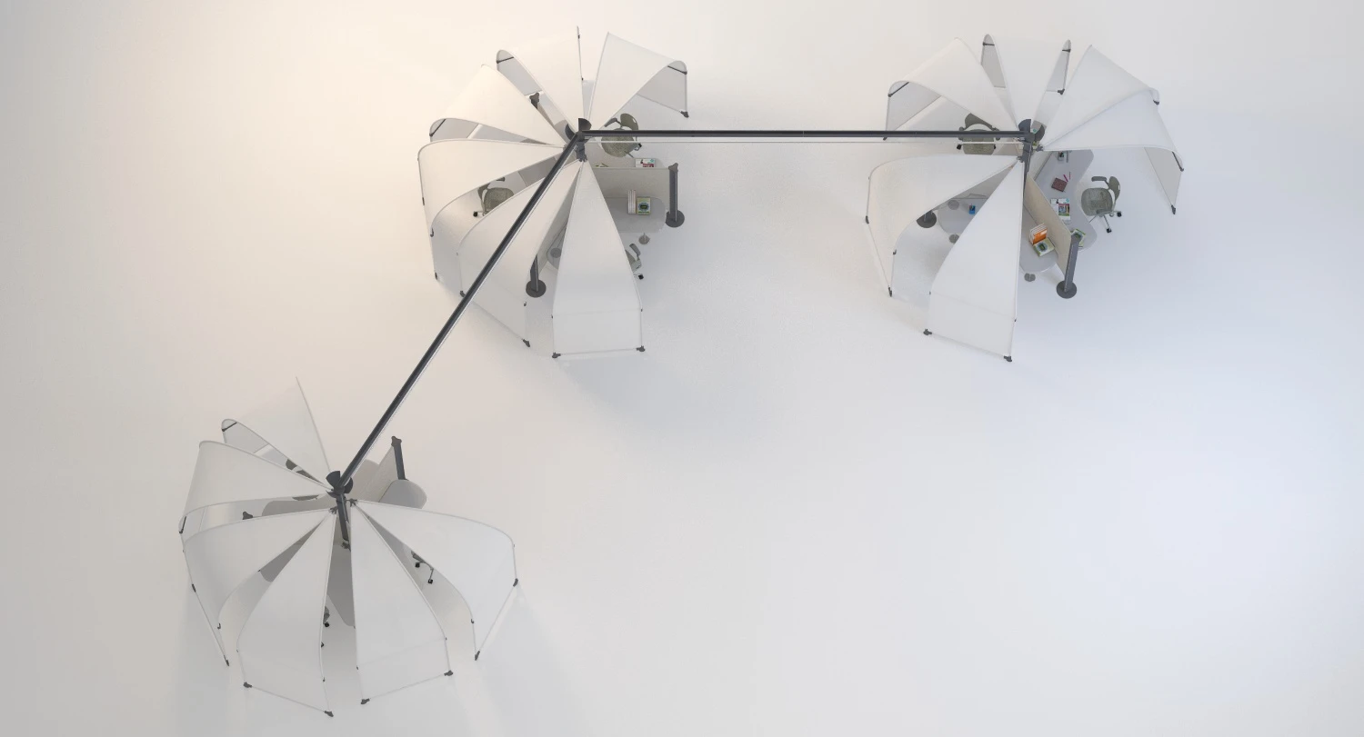 Herman Miller Resolve System with Office Accessories Set 07 3D Model_06