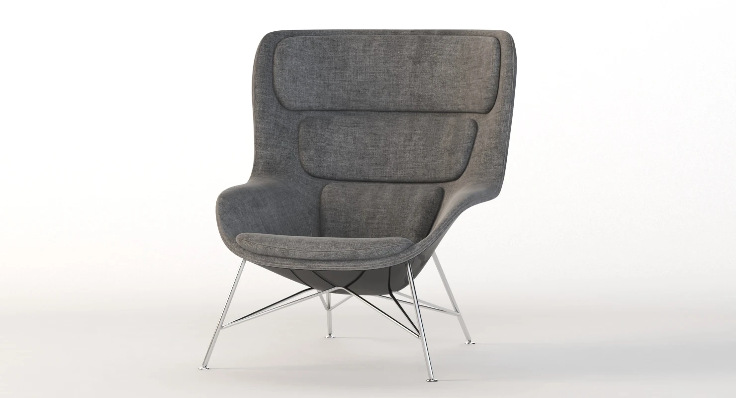 Herman Miller Striad High Back Lounge Chair 3D Model_010