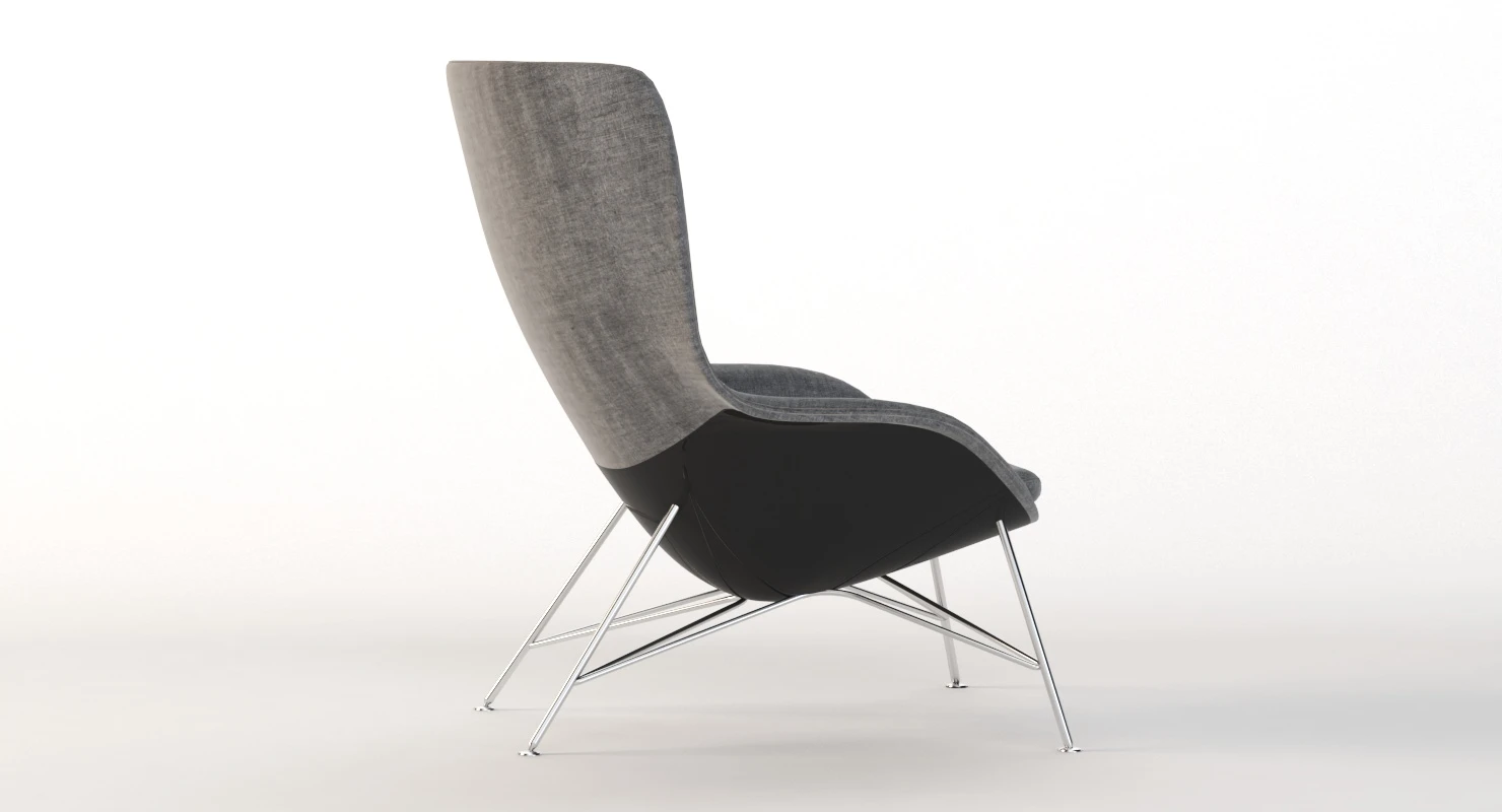 Herman Miller Striad High Back Lounge Chair 3D Model_06