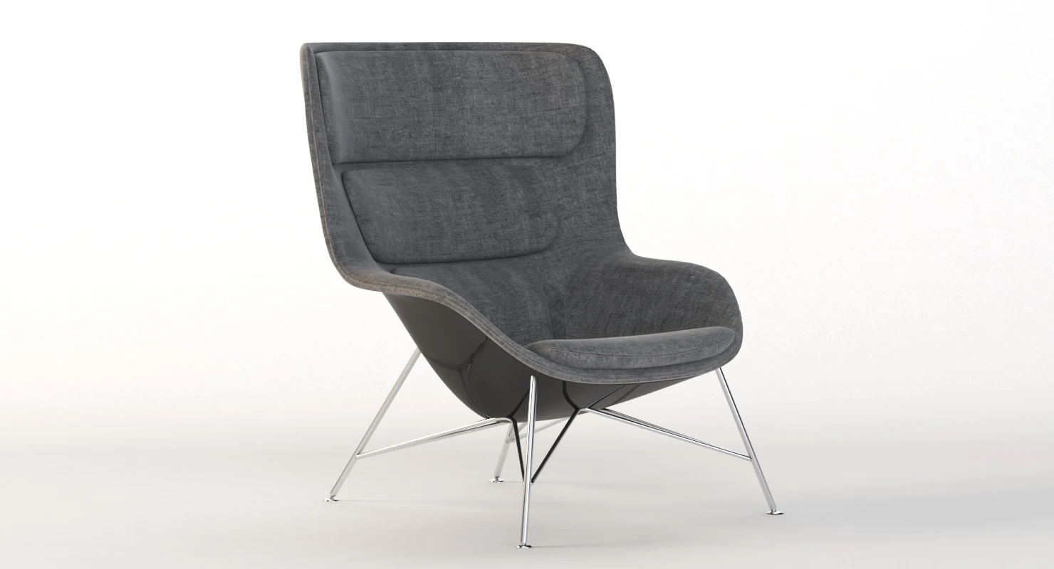 Herman Miller Striad High Back Lounge Chair 3D Model_05
