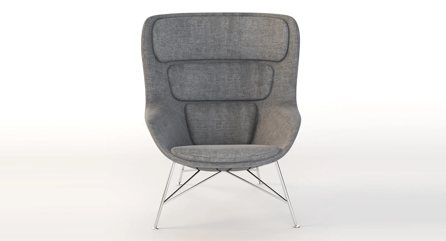 Herman Miller Striad High Back Lounge Chair 3D Model_01