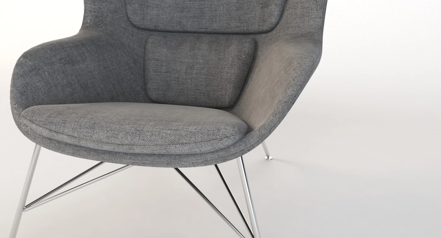 Herman Miller Striad High Back Lounge Chair 3D Model_03