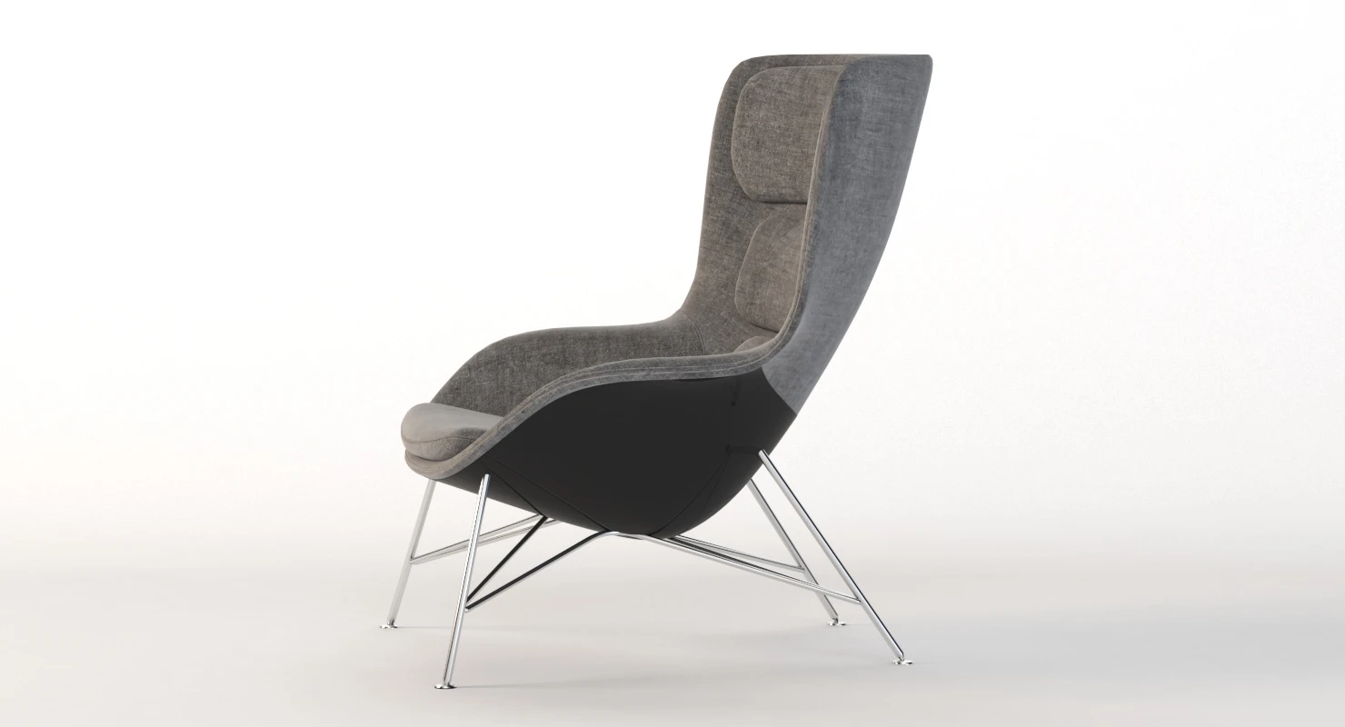Herman Miller Striad High Back Lounge Chair 3D Model_09